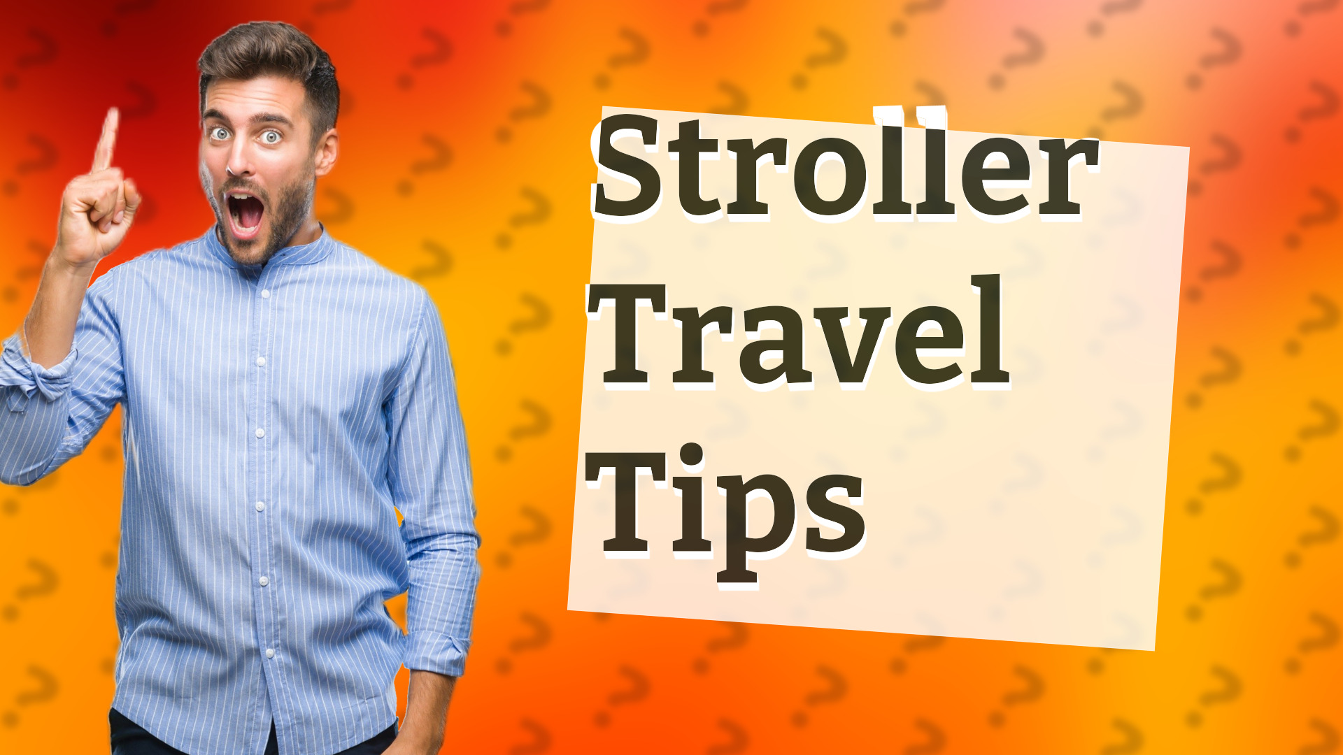 Stroller Travel Tips