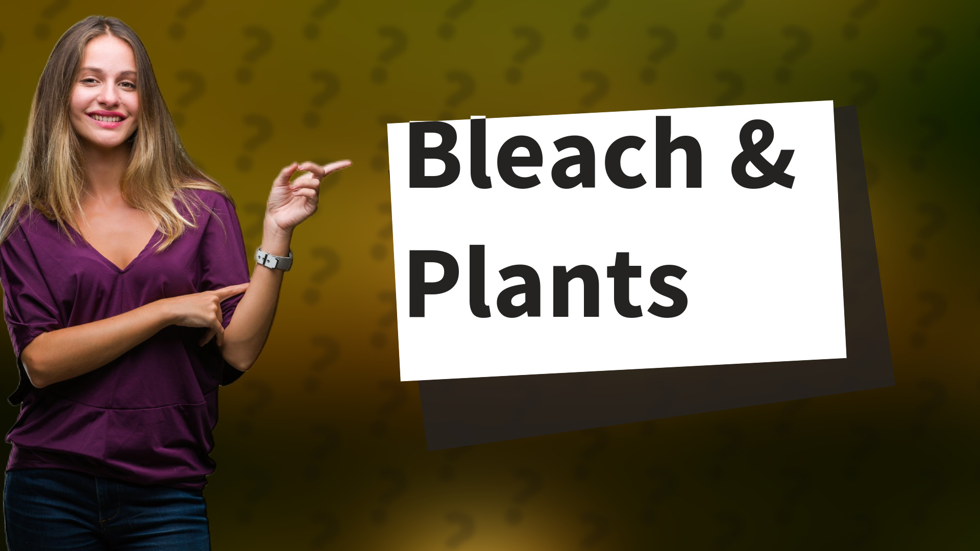 Bleach & Plants