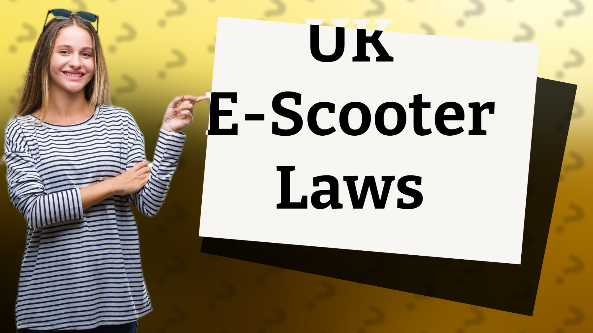 UK E-Scooter Laws