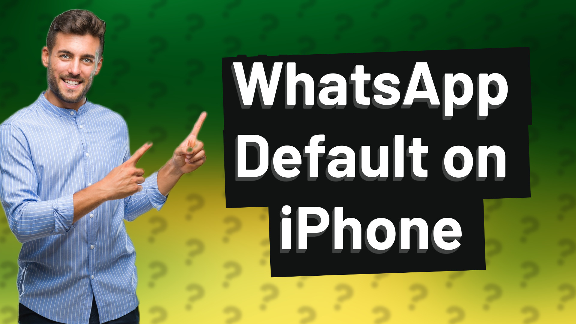 WhatsApp Default on iPhone