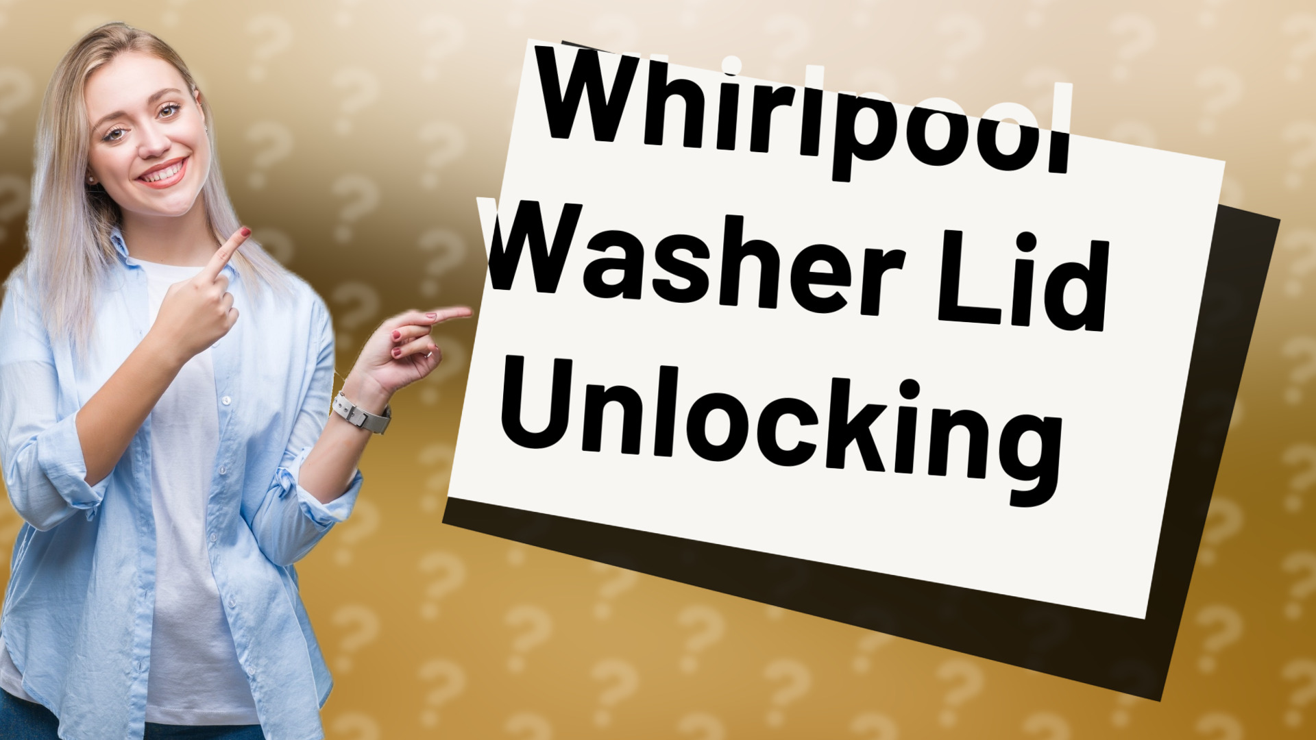 Whirlpool Washer Lid Unlocking