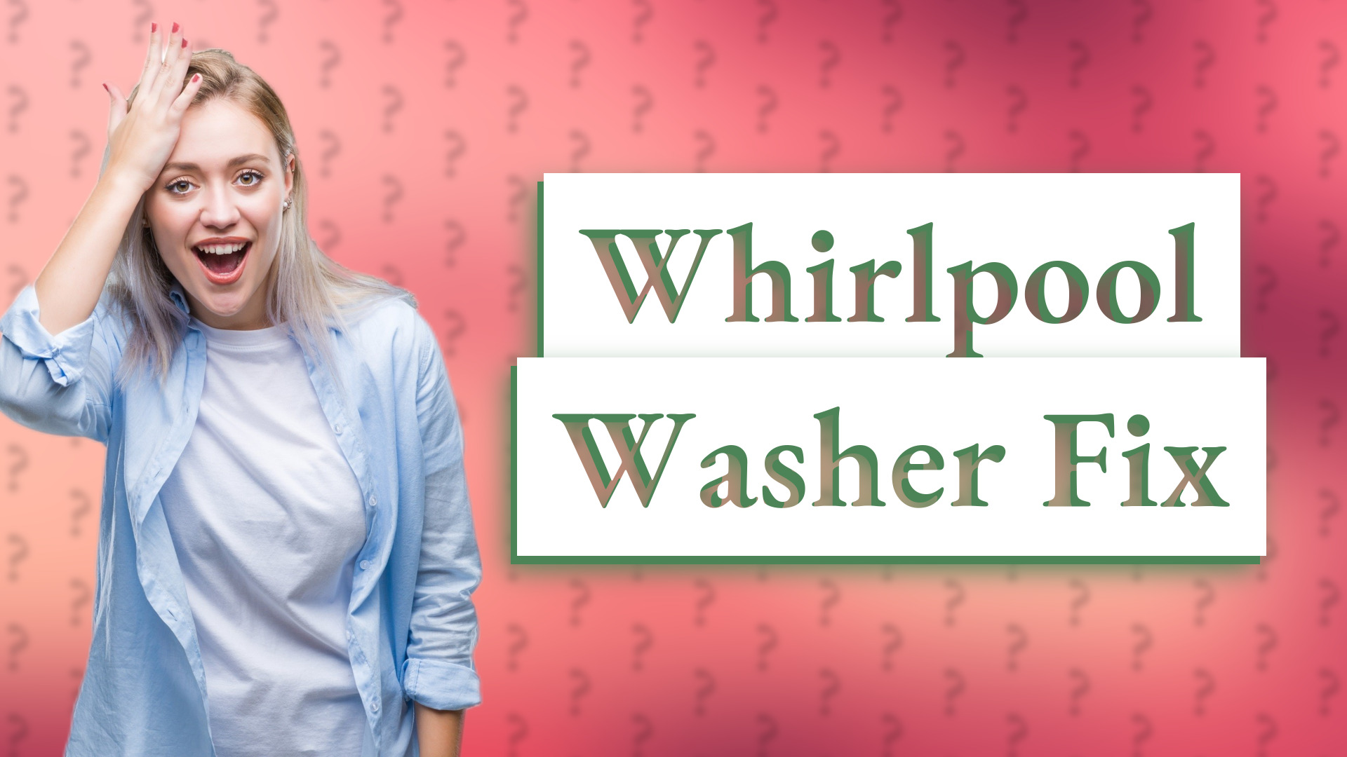 Whirlpool Washer Fix