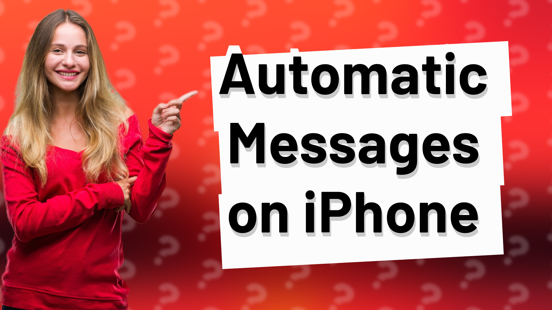 Automatic Messages on iPhone