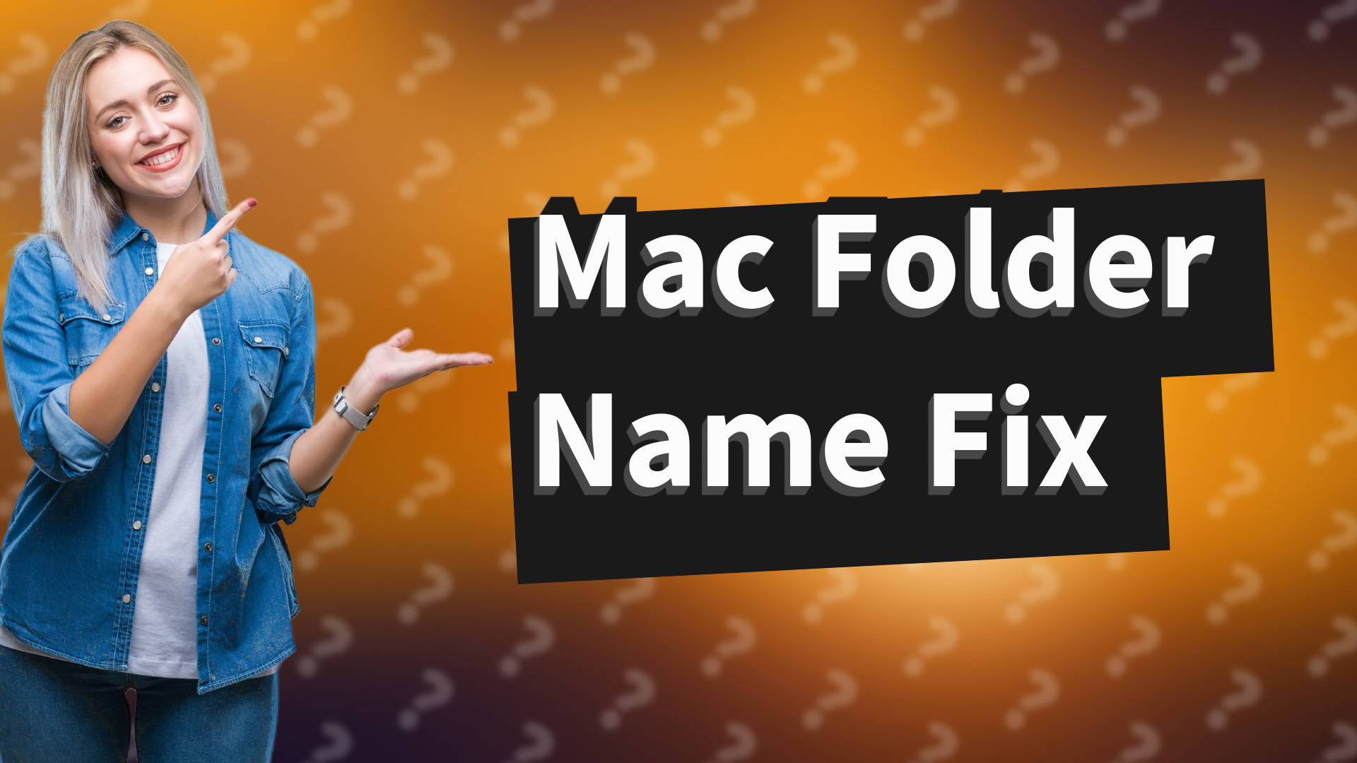 Mac Folder Name Fix
