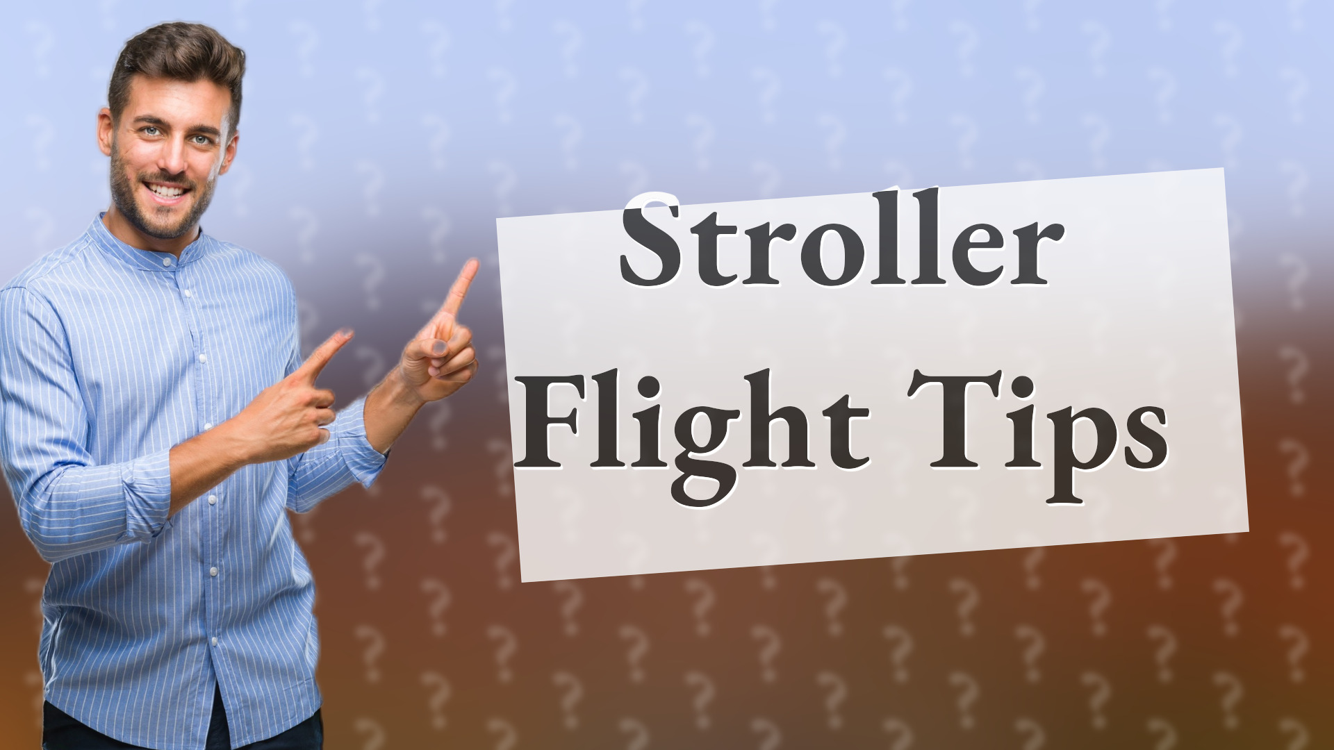 Stroller Flight Tips