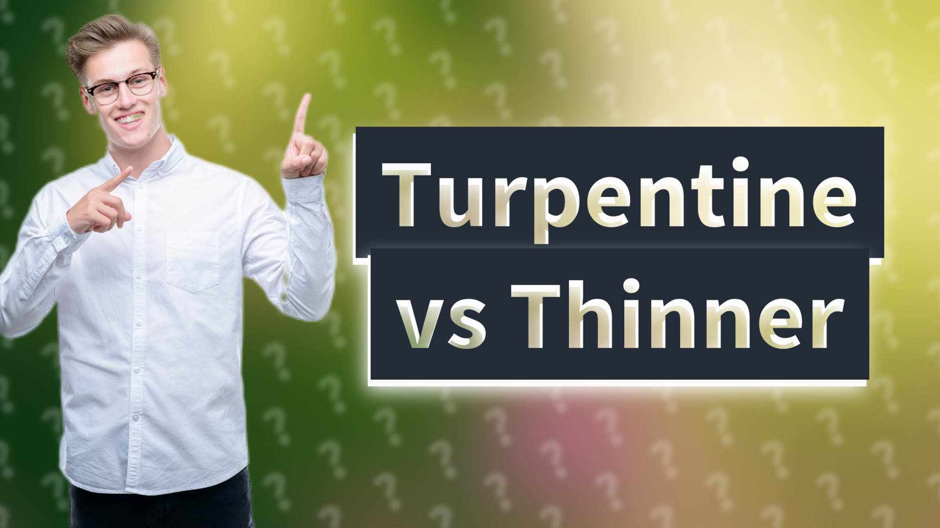 Turpentine vs Thinner
