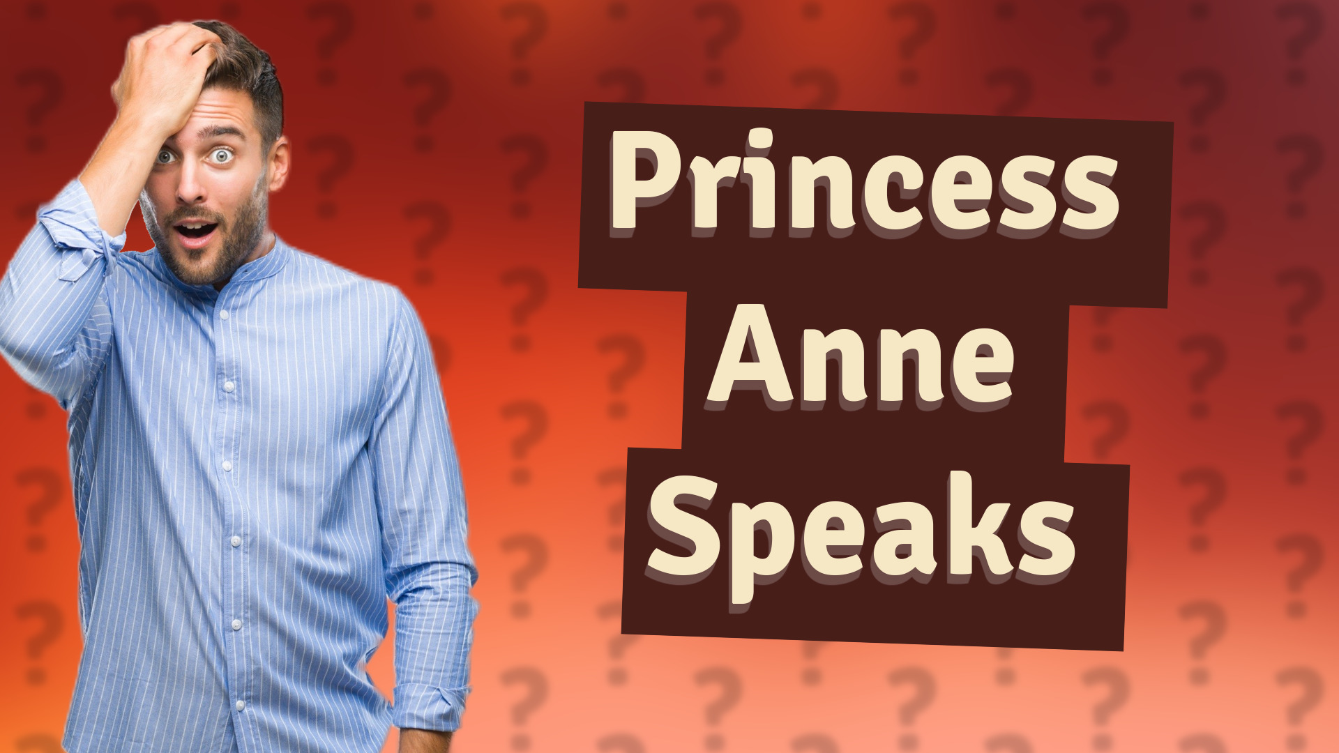 Princess Anne Speaks