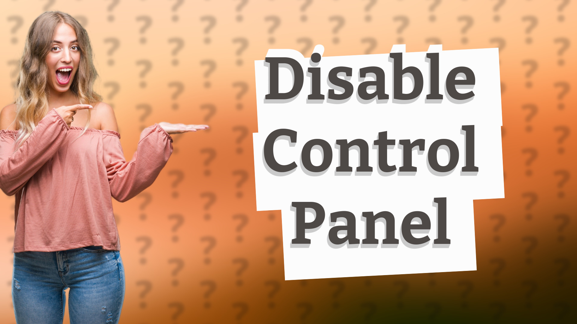 Disable Control Panel