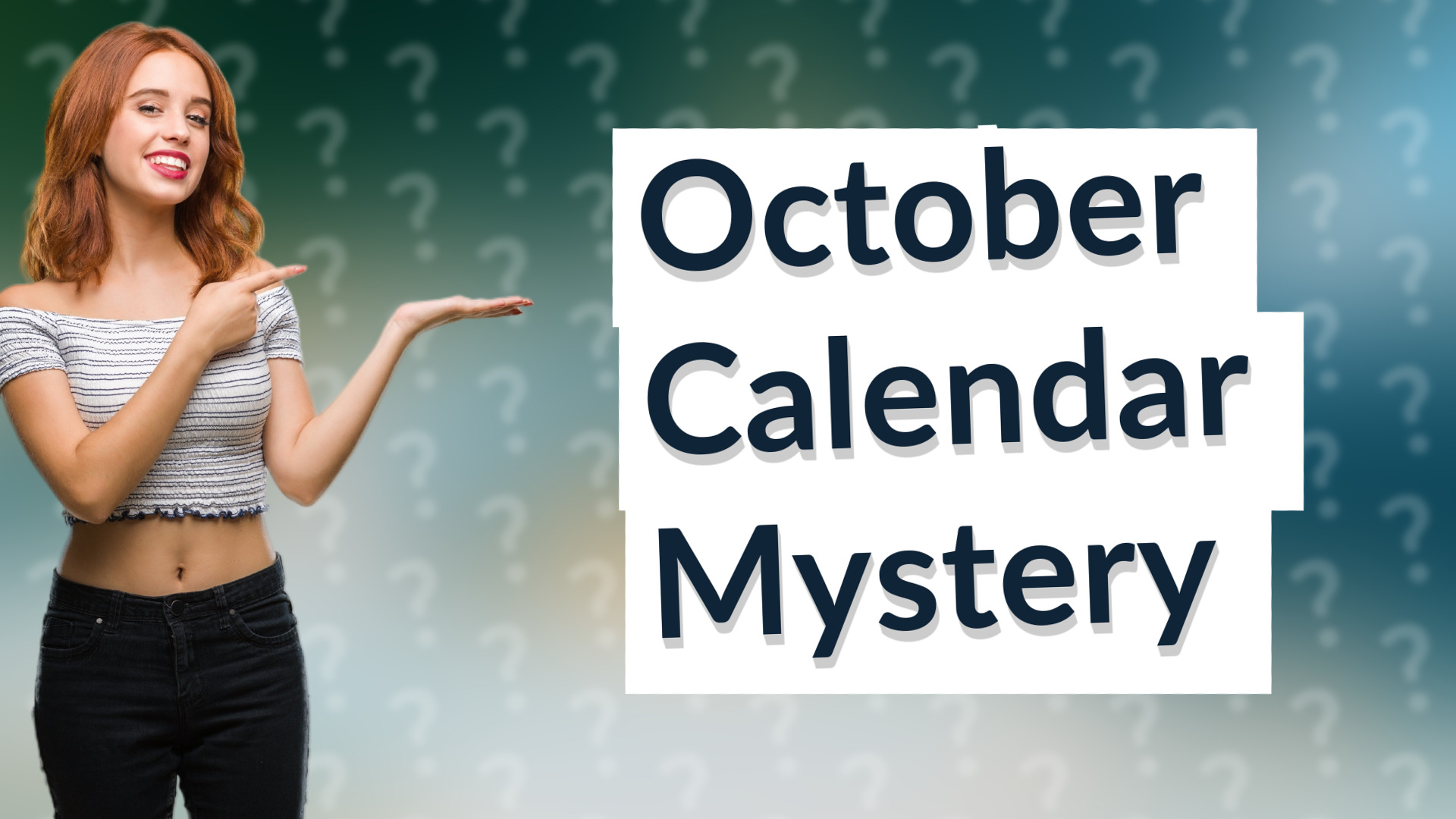 October Calendar Mystery