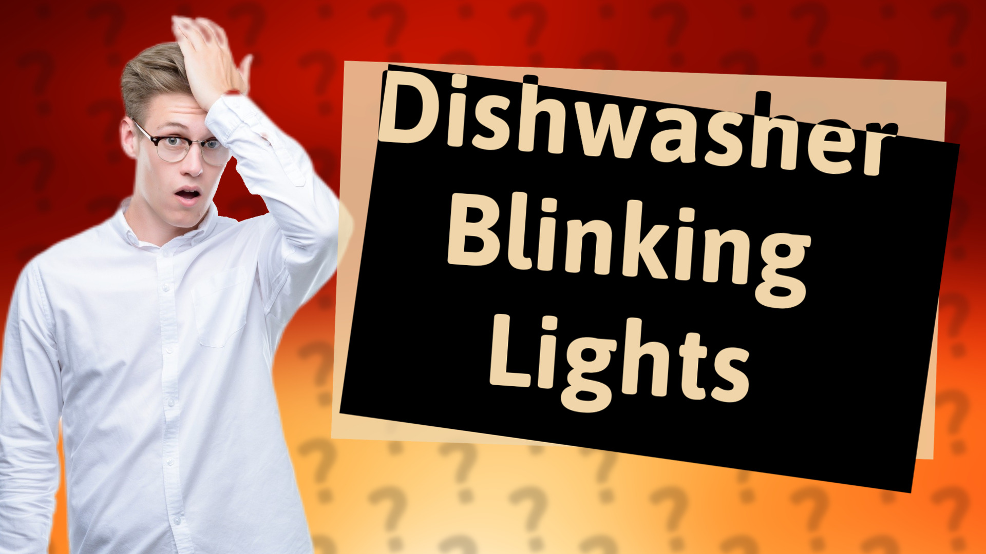 Dishwasher Blinking Lights