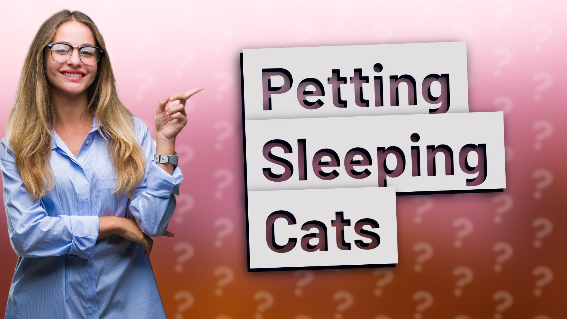 Petting Sleeping Cats