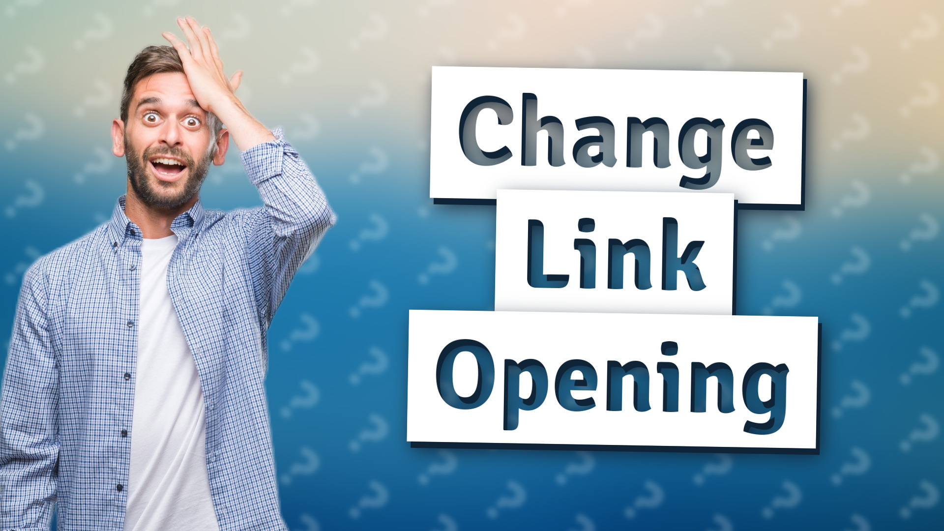 Change Link Opening