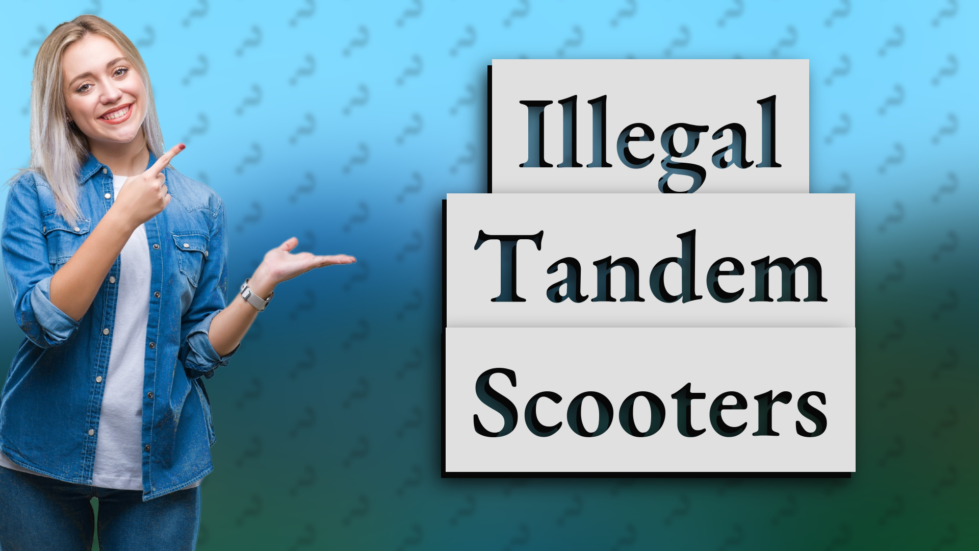 Illegal Tandem Scooters