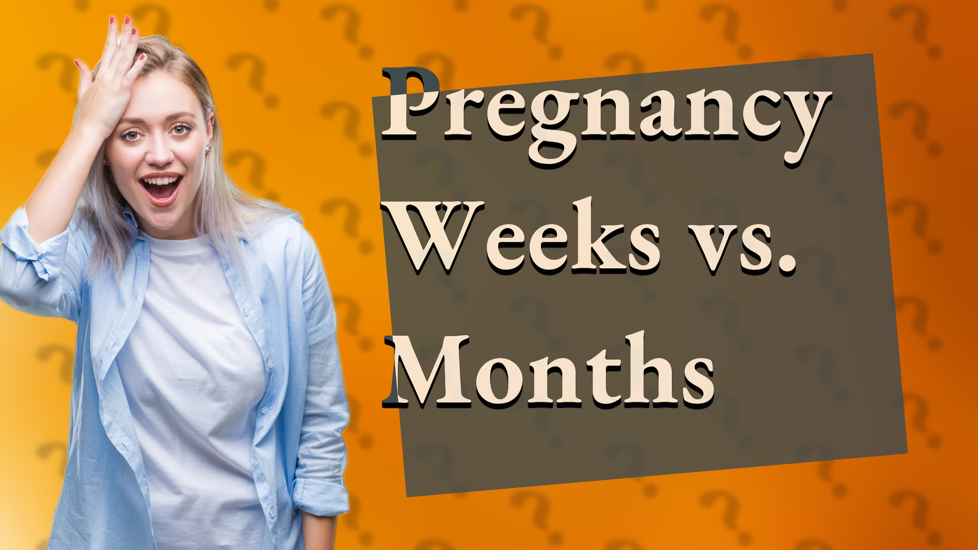 Pregnancy Weeks vs. Months