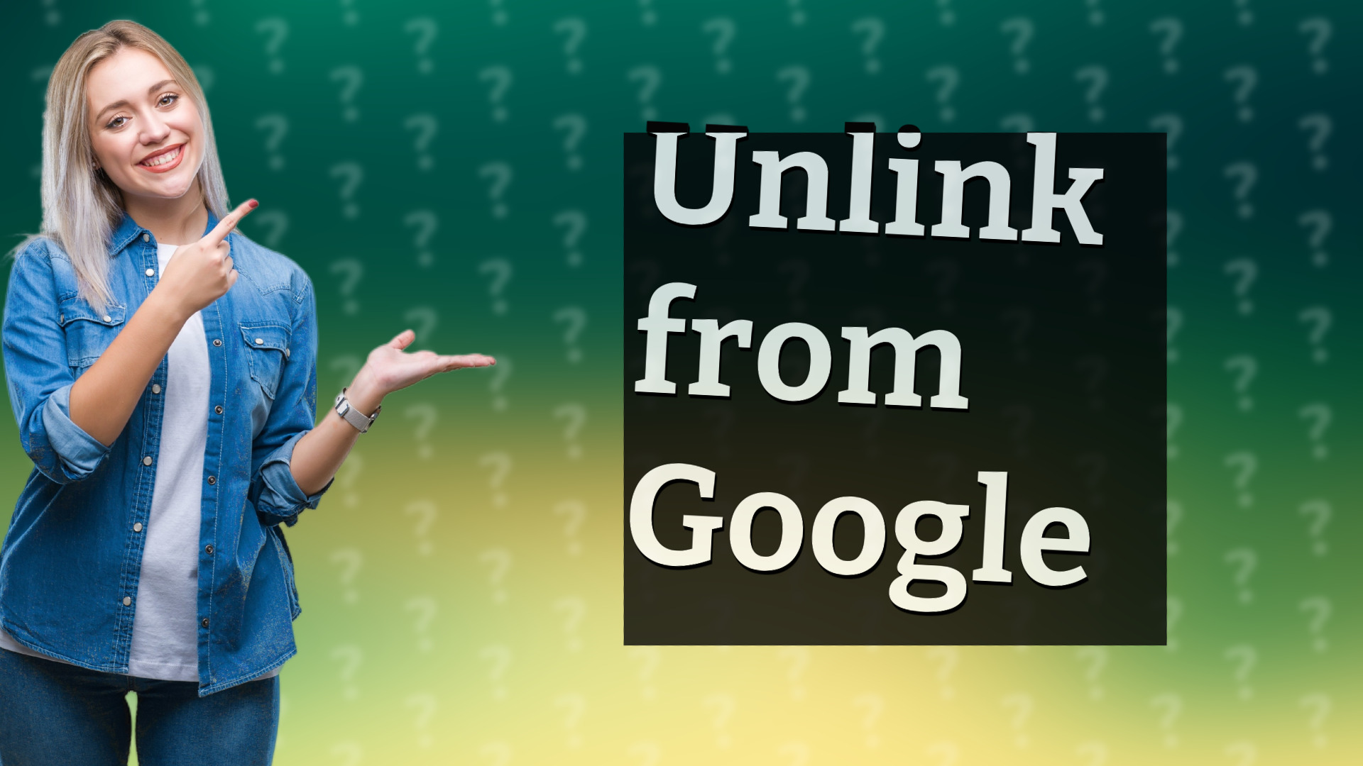 Unlink from Google