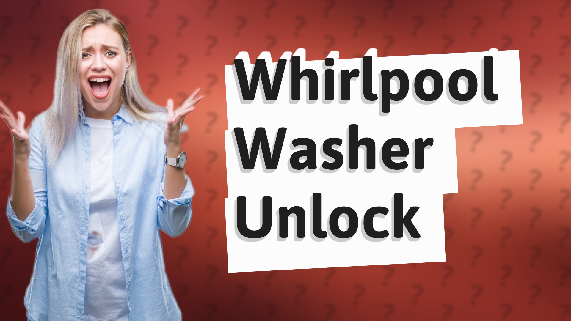 Whirlpool Washer Unlock