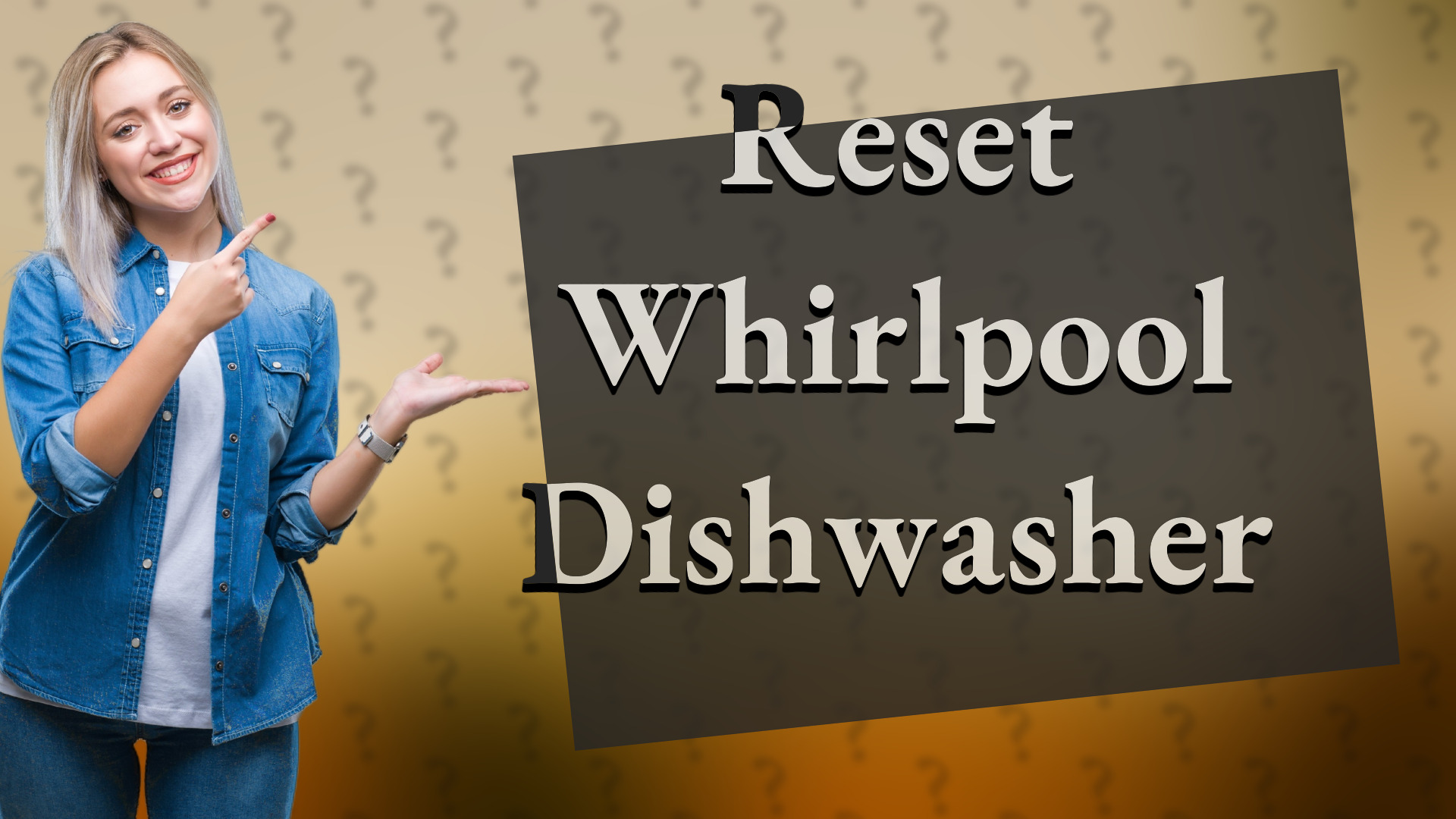 Reset Whirlpool Dishwasher