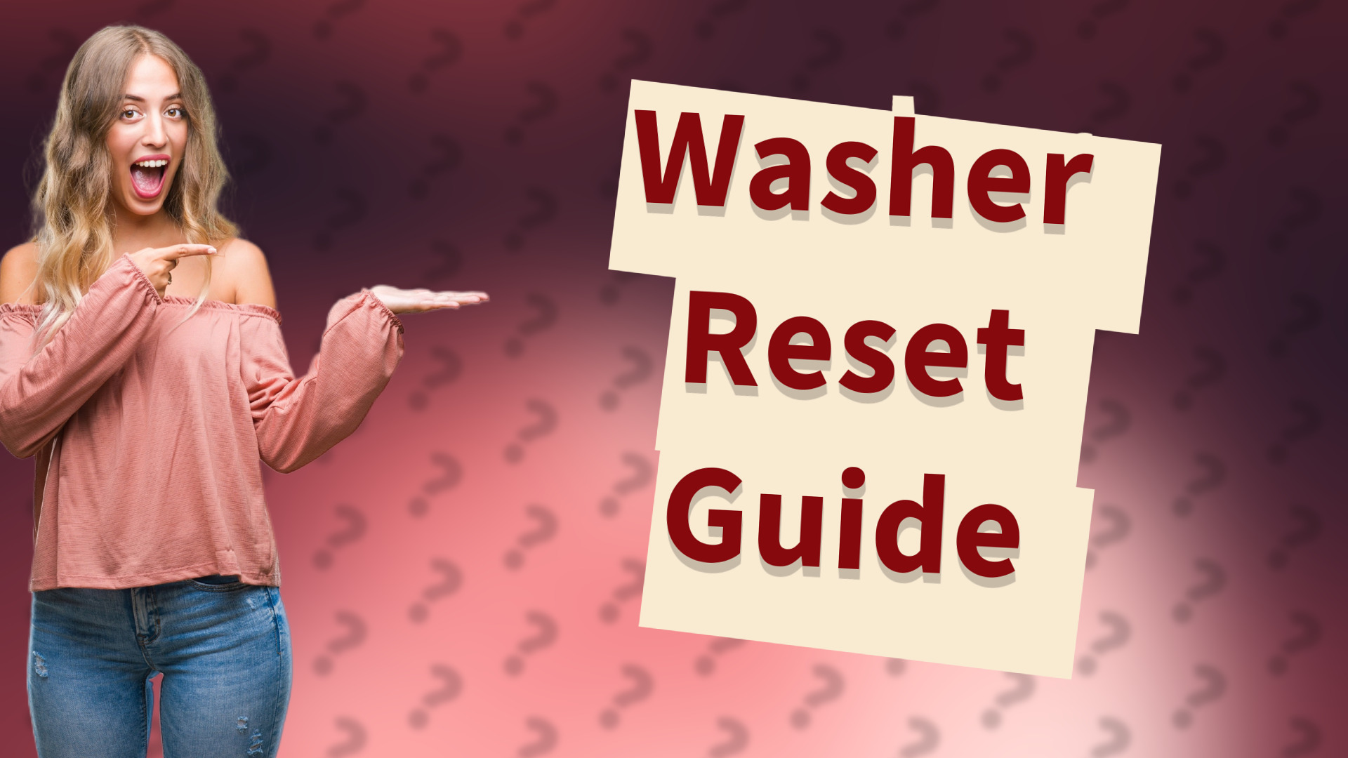Washer Reset Guide