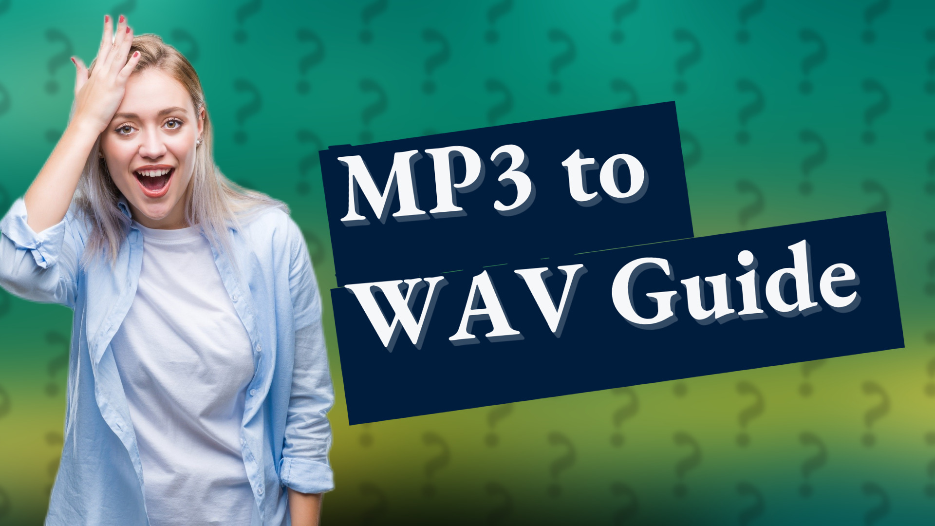 MP3 to WAV Guide