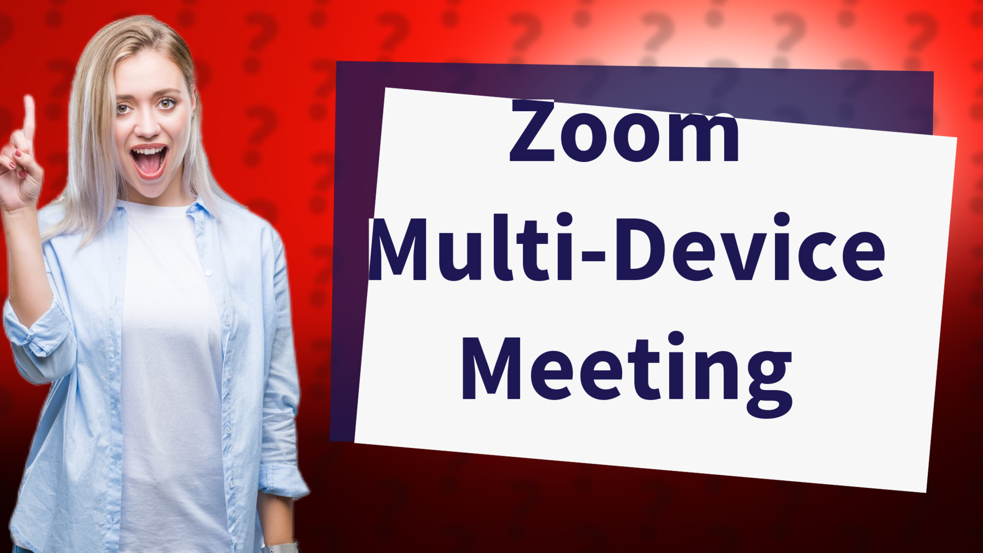 Zoom Multi-Device Meeting