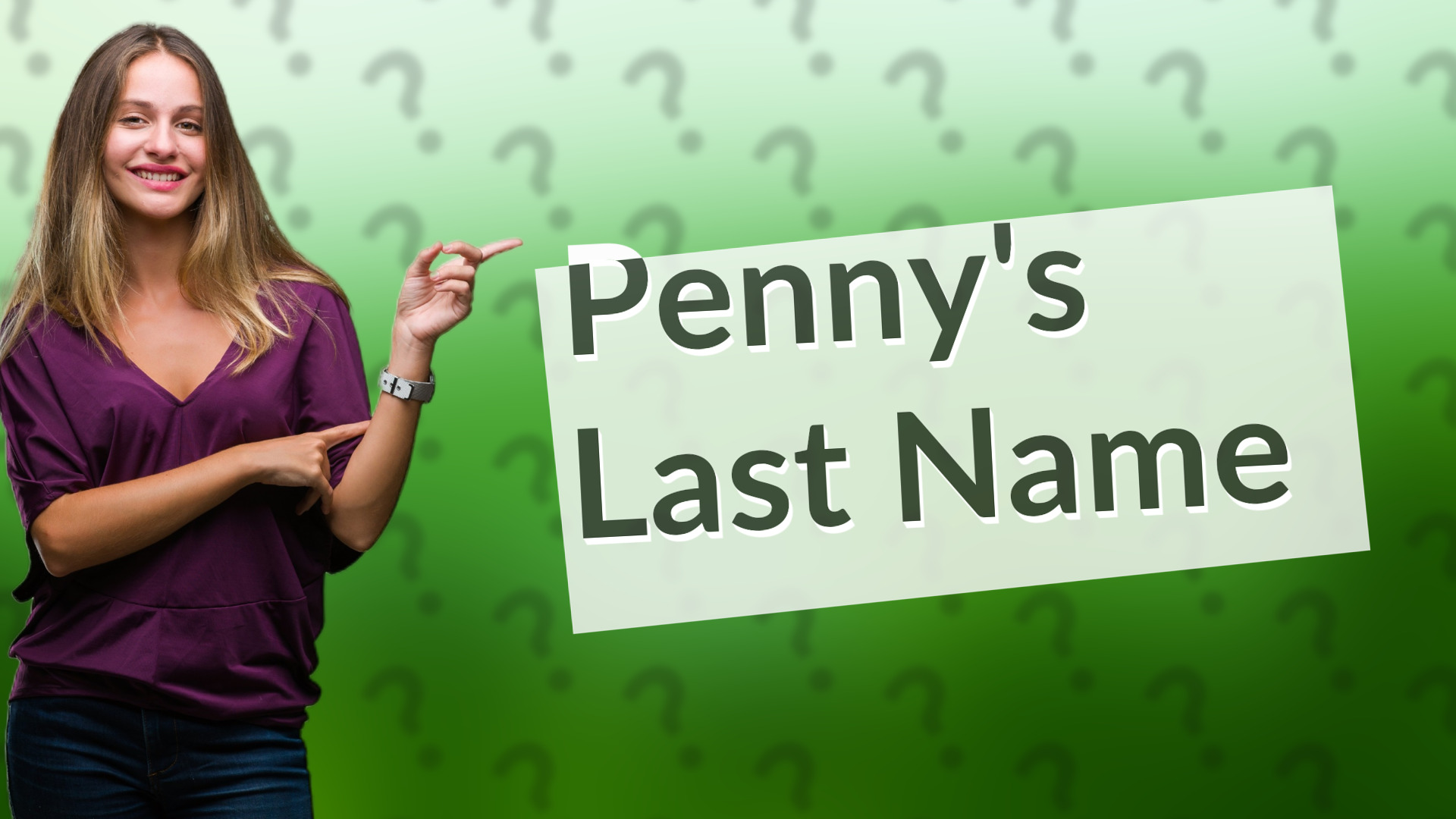 Penny's Last Name
