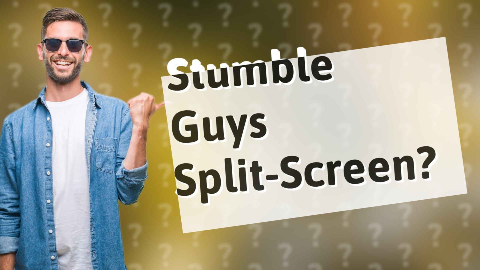 Stumble Guys Split-Screen?