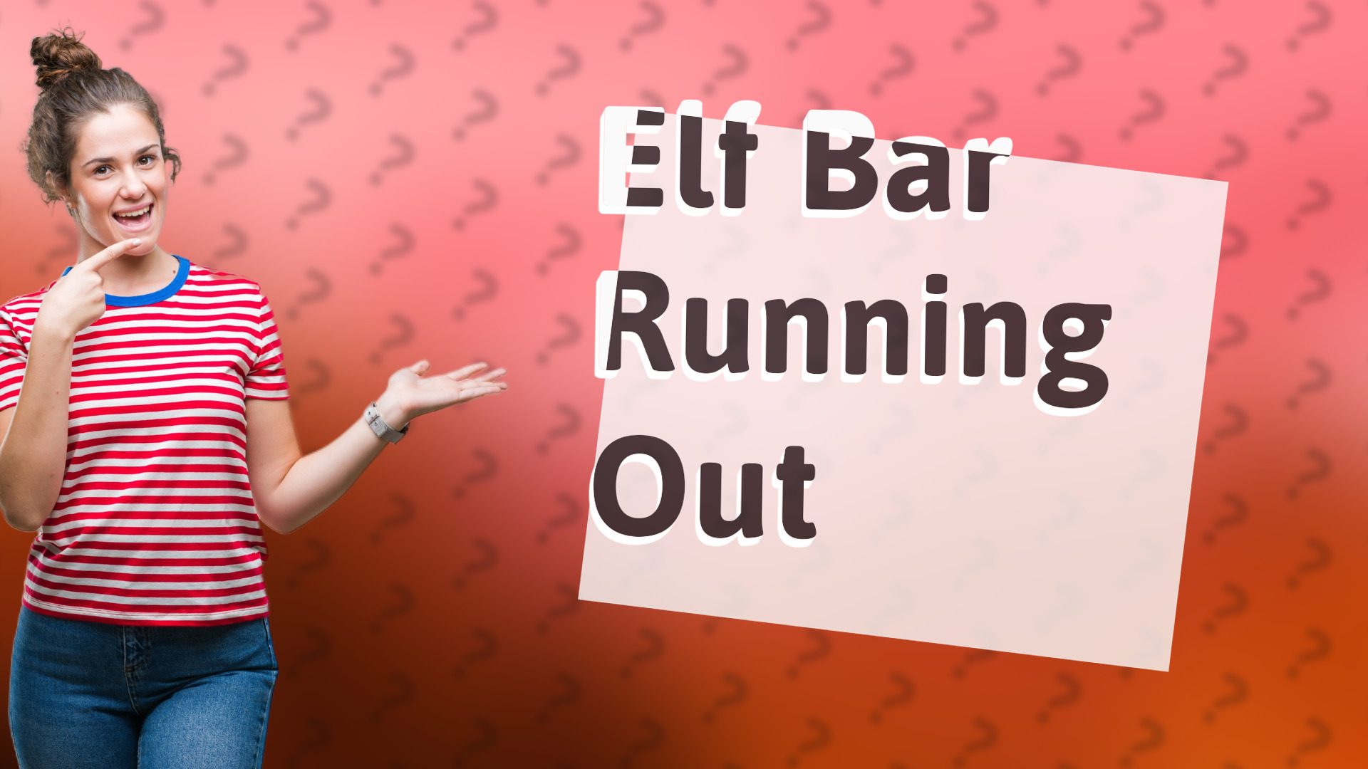 Elf Bar Running Out