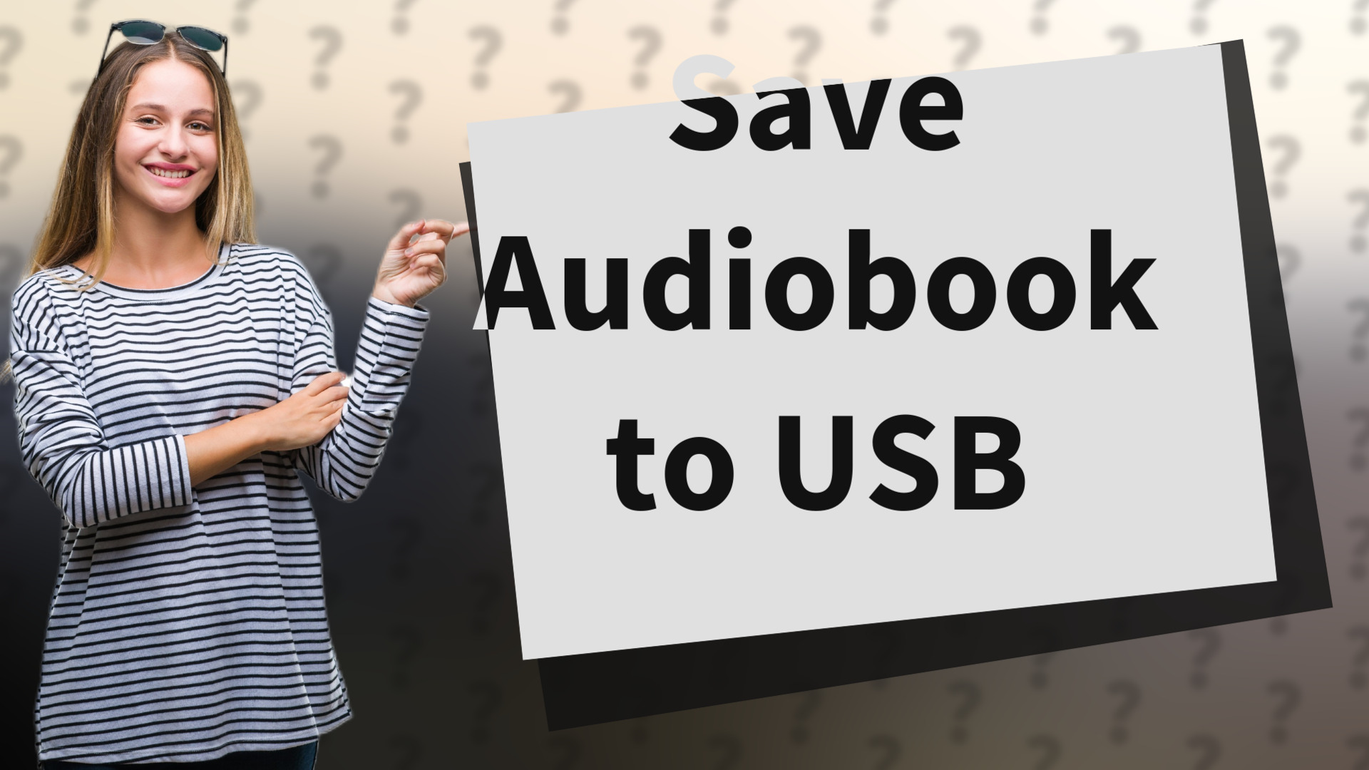 Save Audiobook to USB
