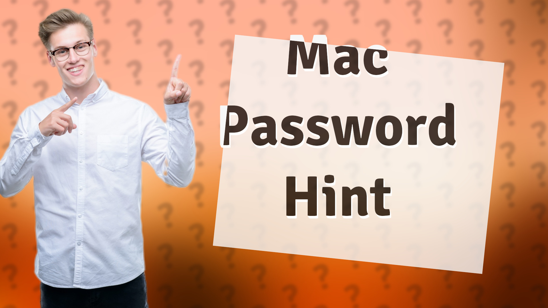 Mac Password Hint