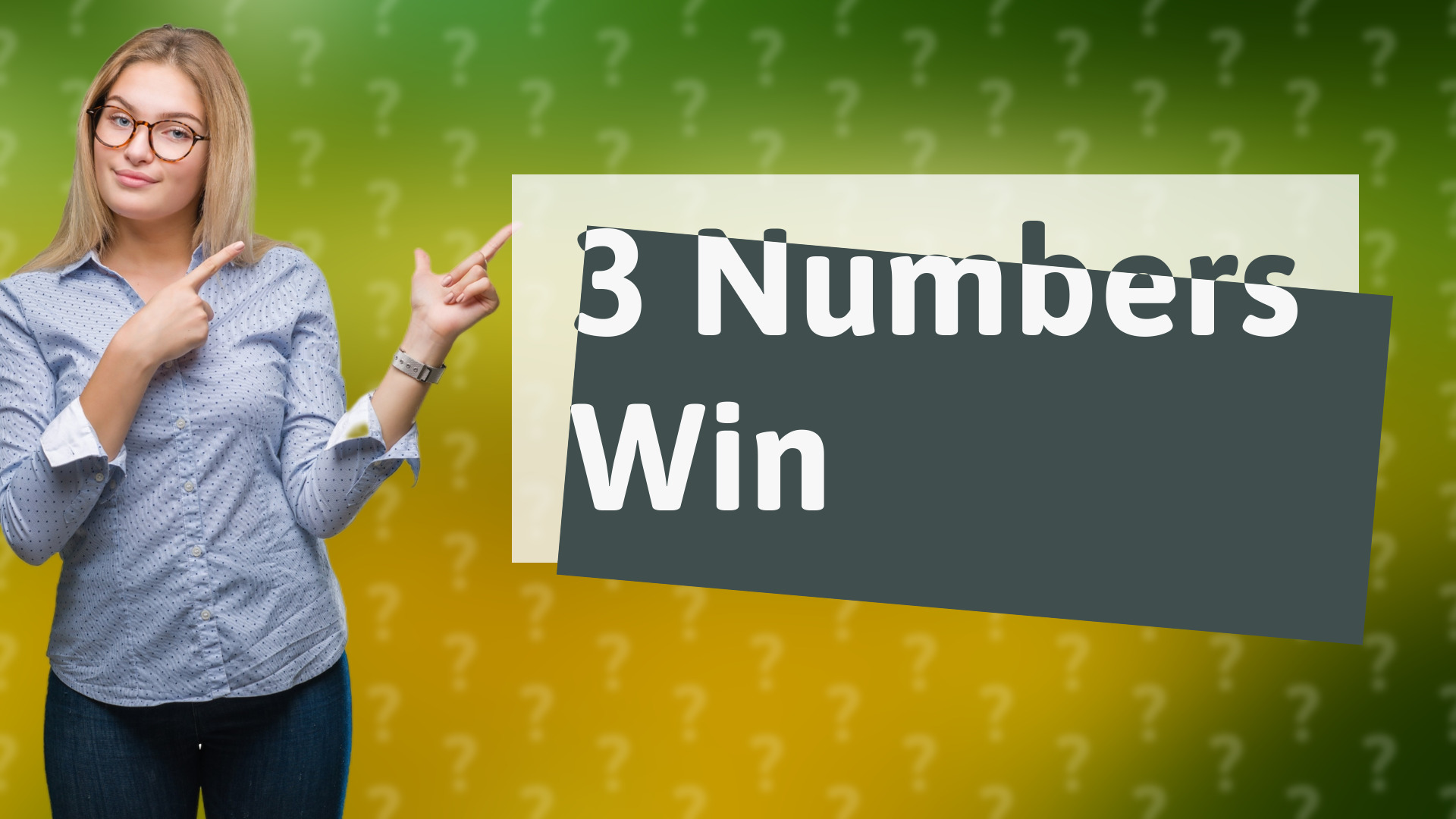 3 Numbers Win