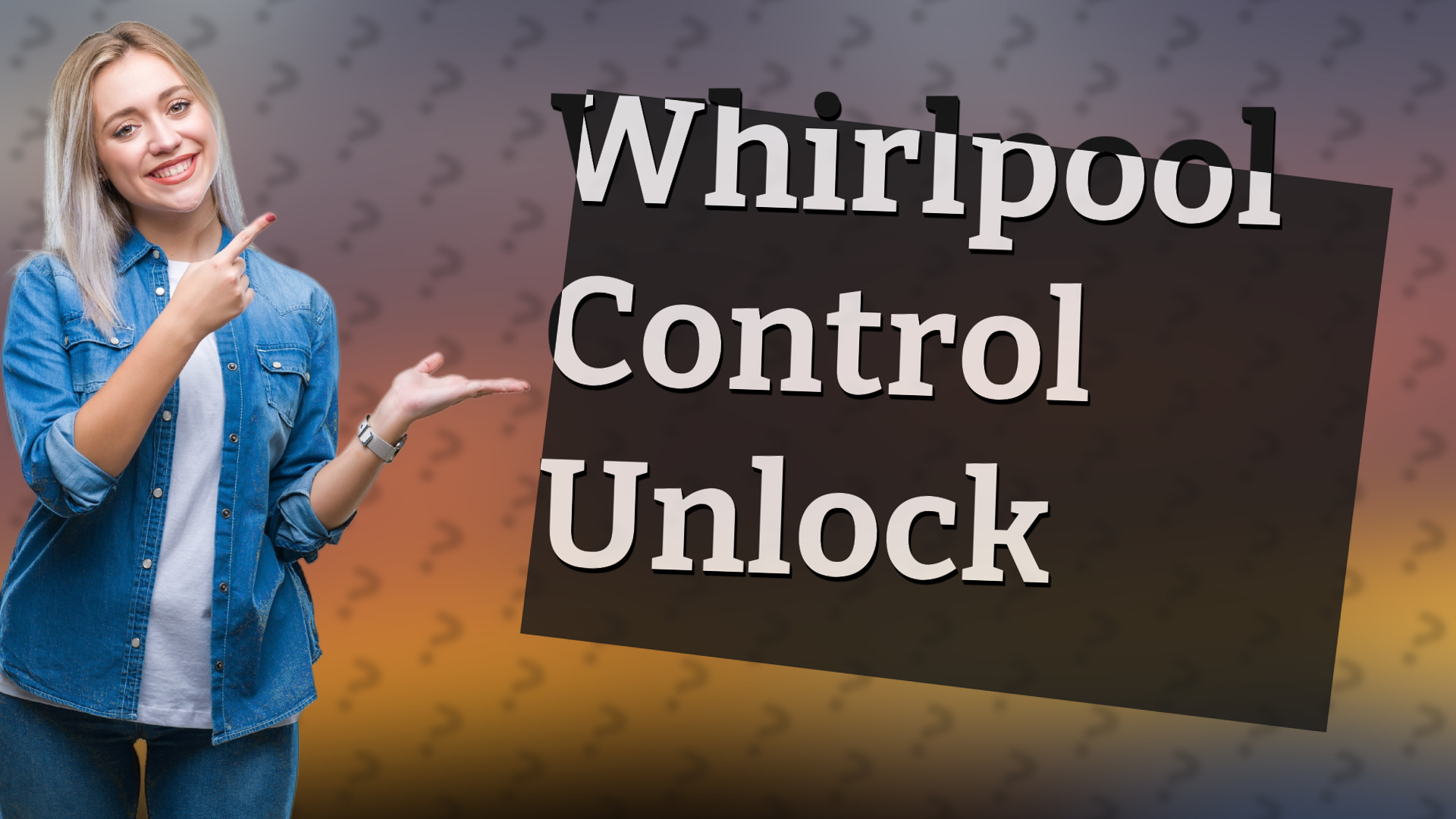 Whirlpool Control Unlock