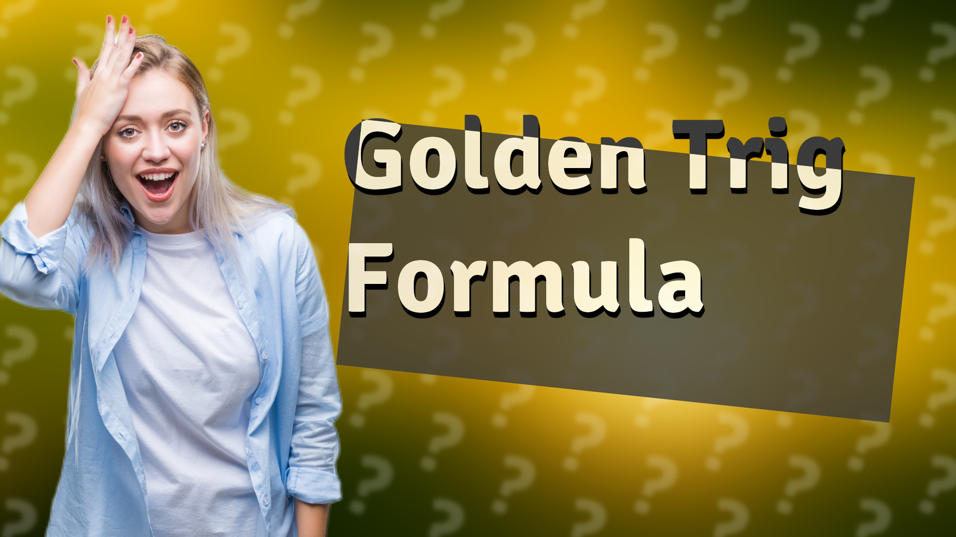 Golden Trig Formula
