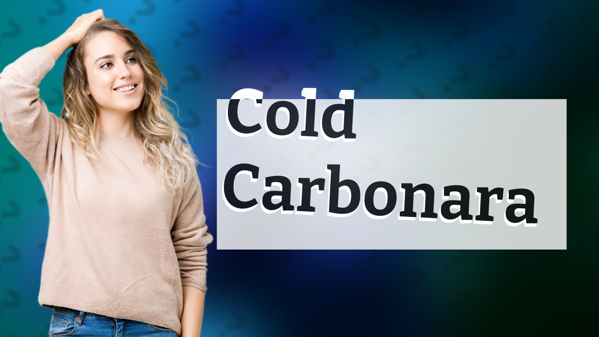 Cold Carbonara