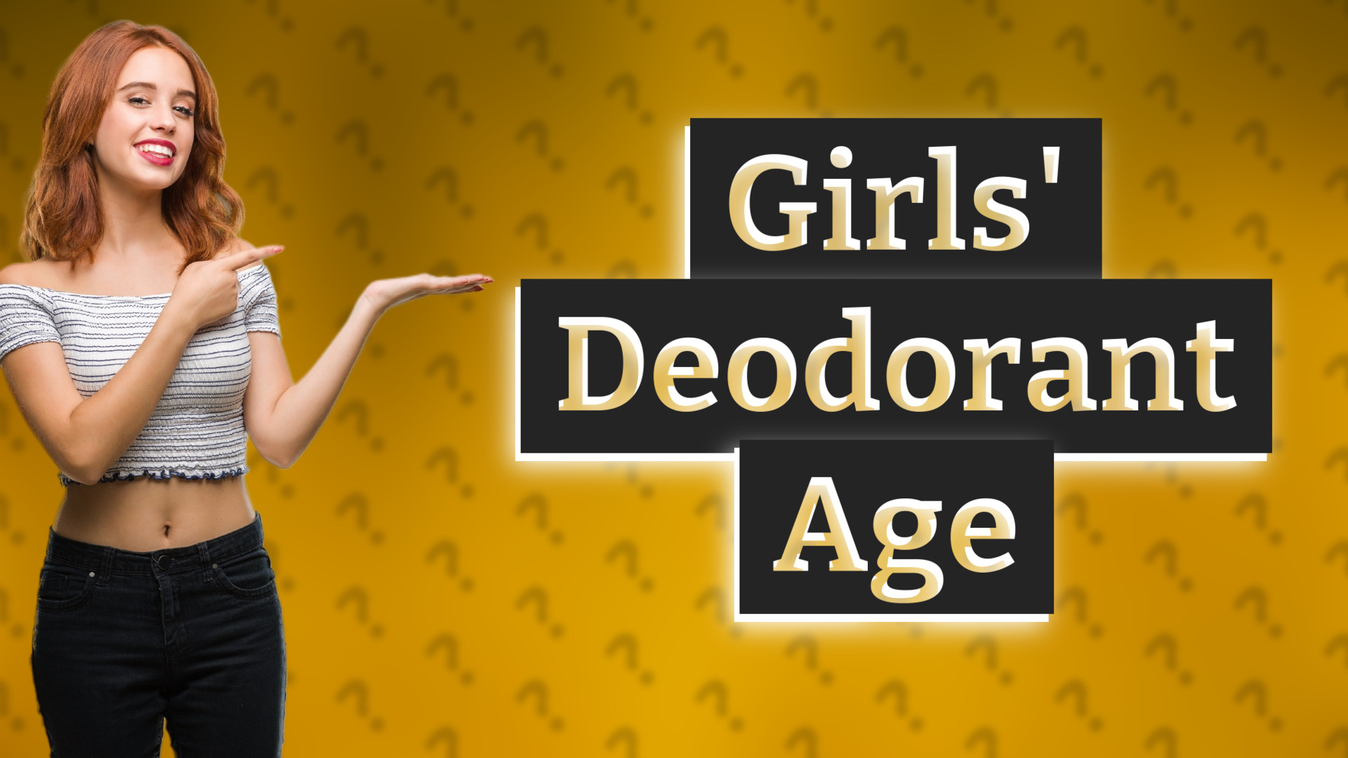 Girls' Deodorant Age