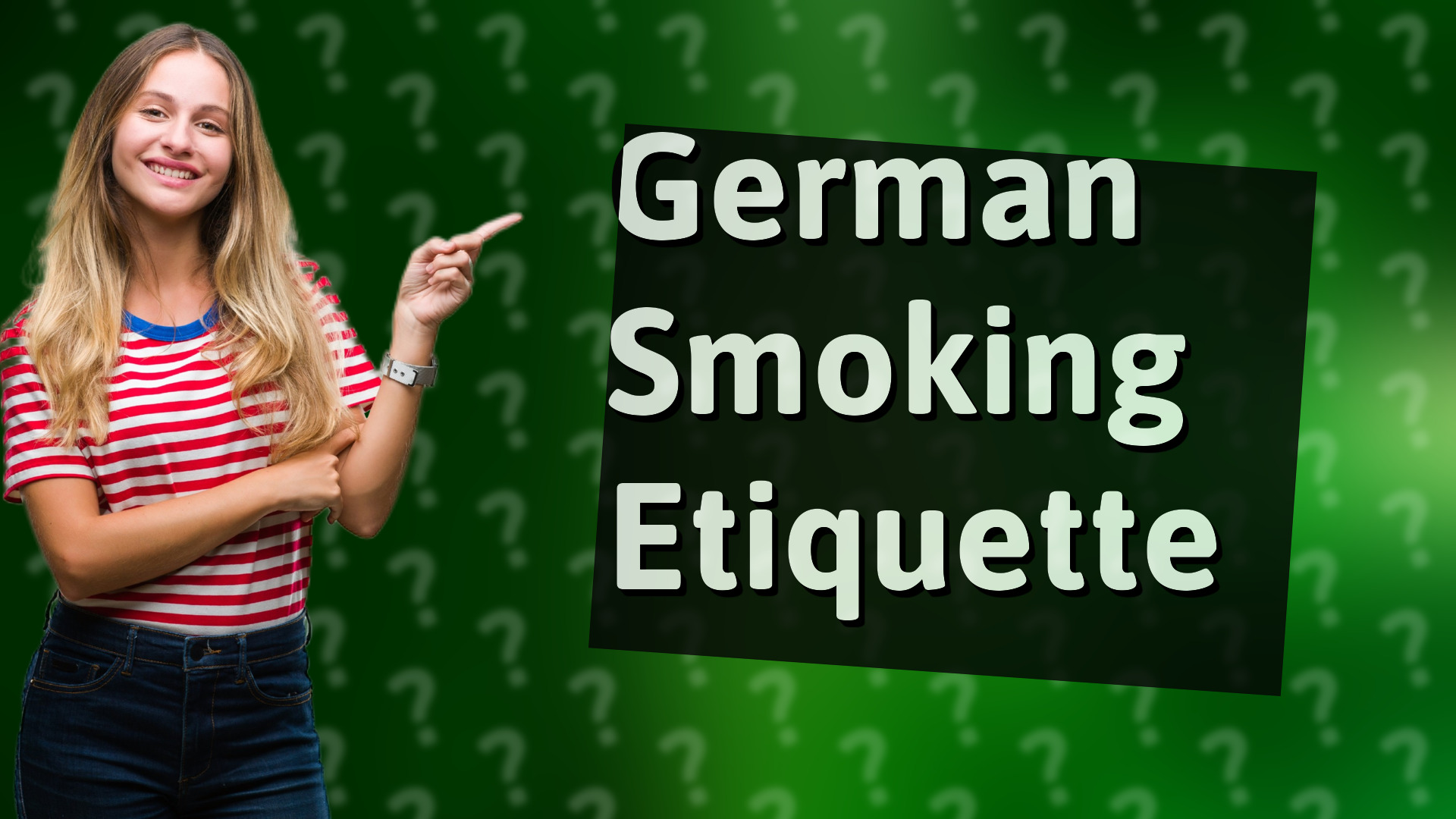 German Smoking Etiquette