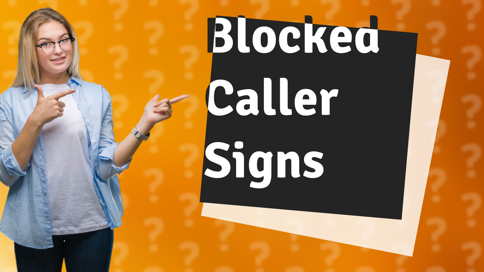 Blocked Caller Signs
