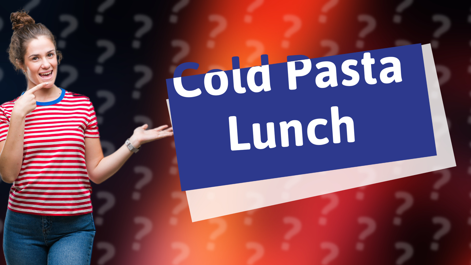 Cold Pasta Lunch