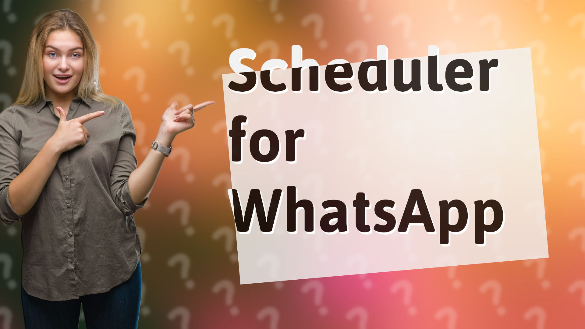 Scheduler for WhatsApp