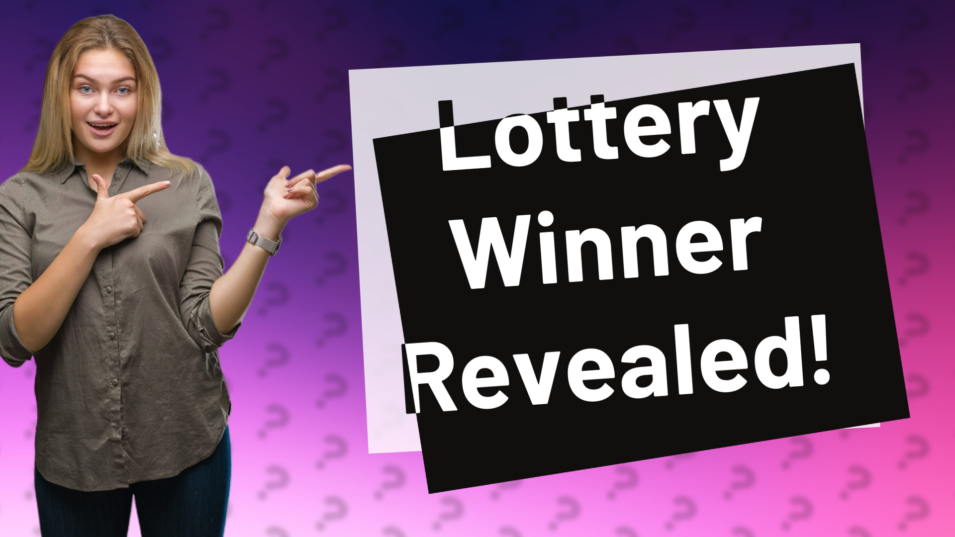 Lottery Winner Revealed!