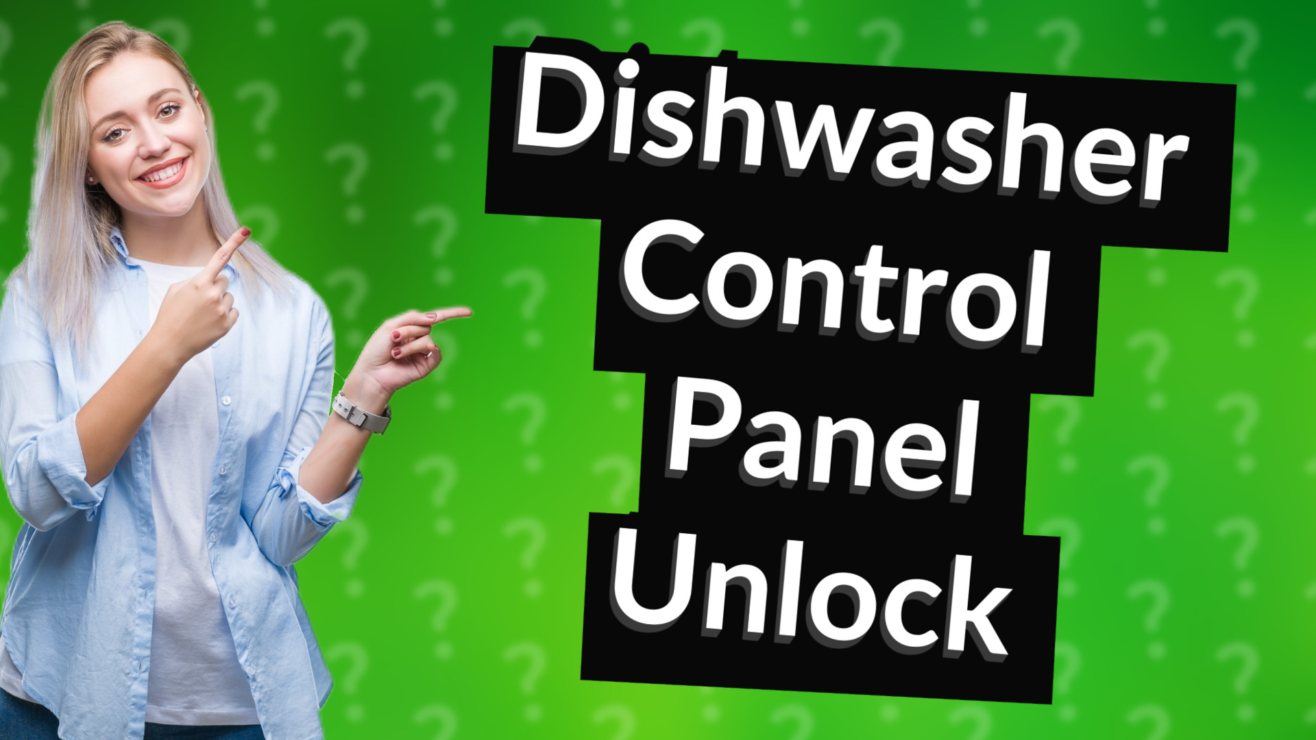 Dishwasher Control Panel Unlock