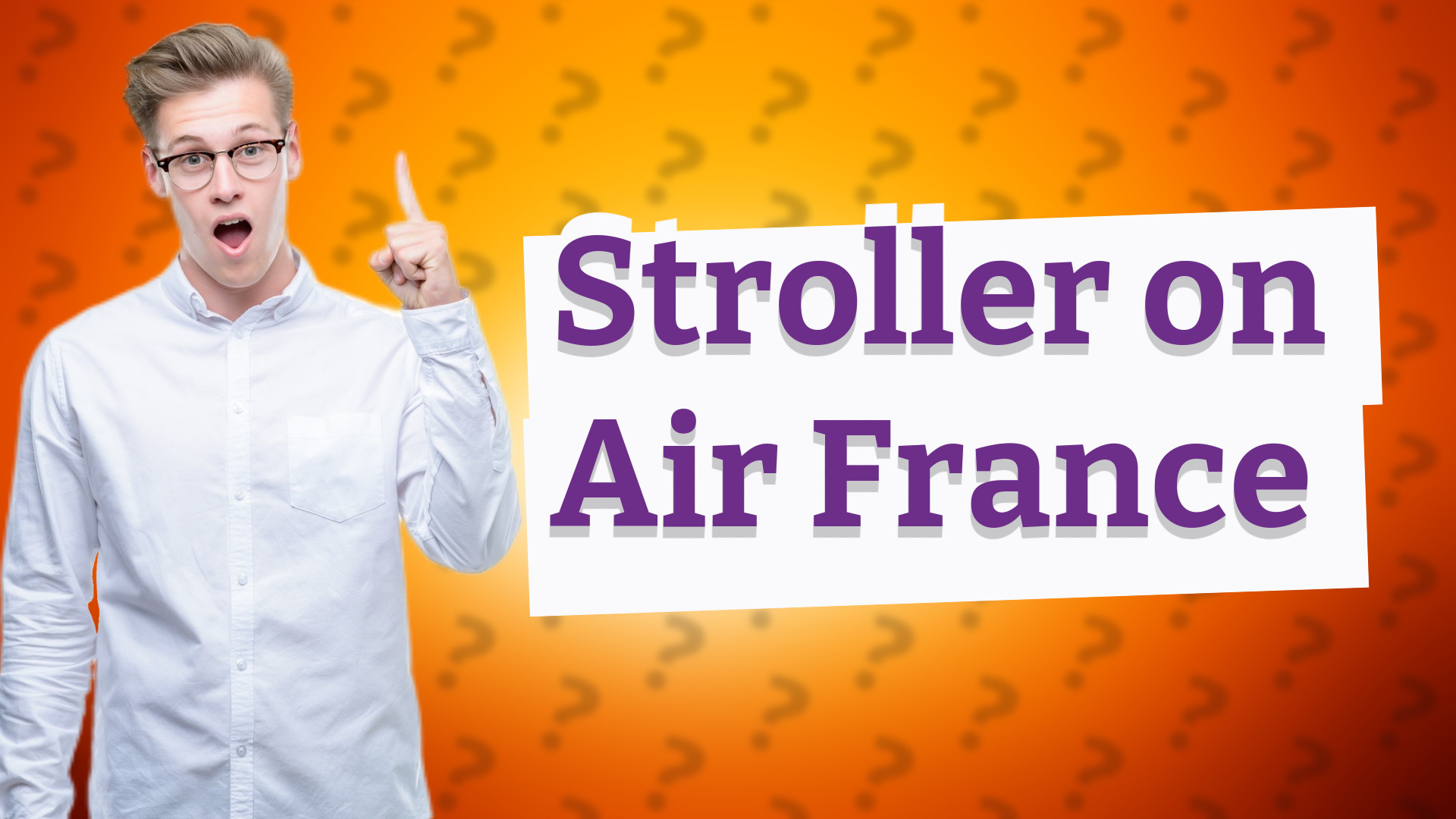 Stroller on Air France