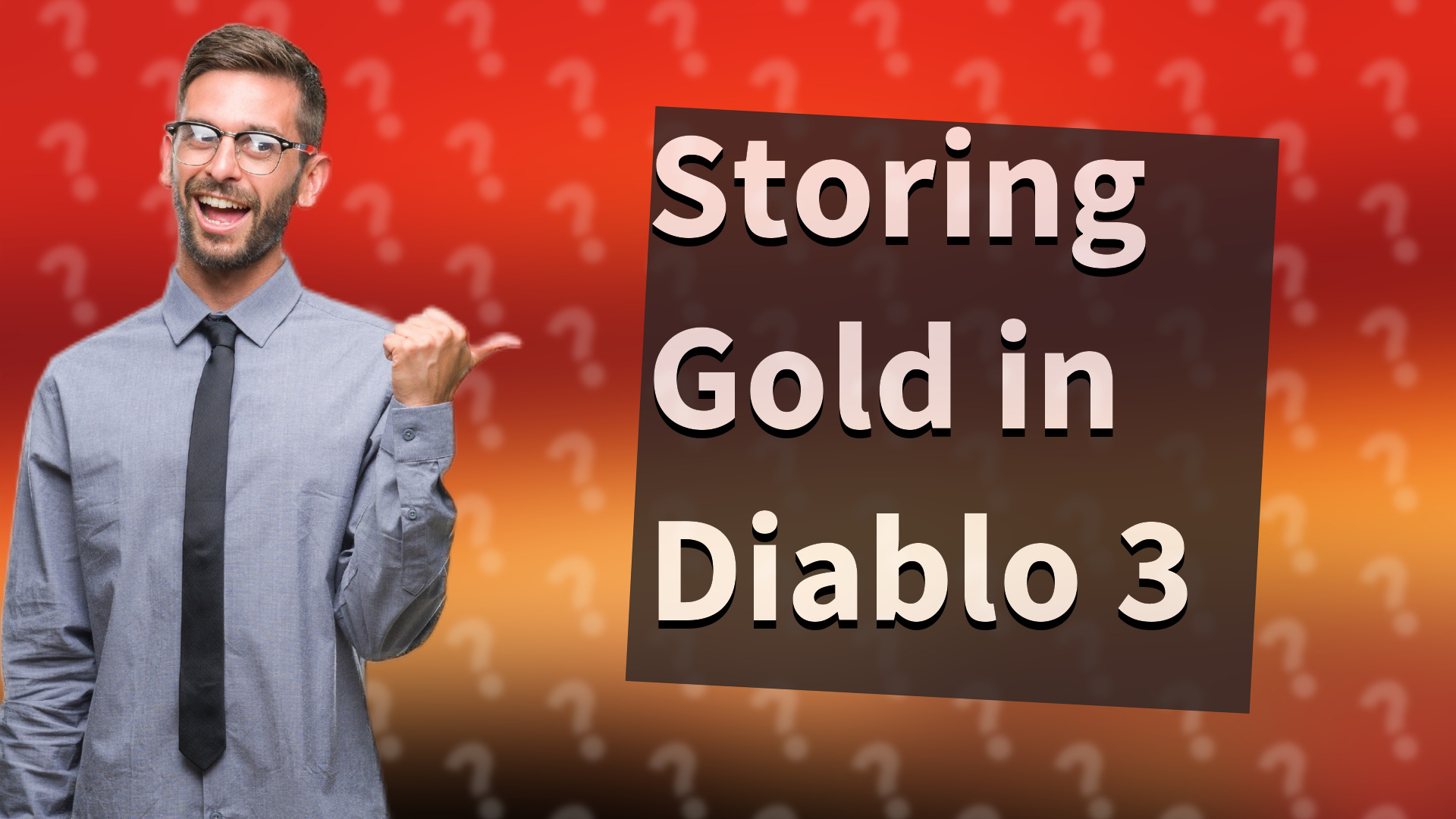 Storing Gold in Diablo 3