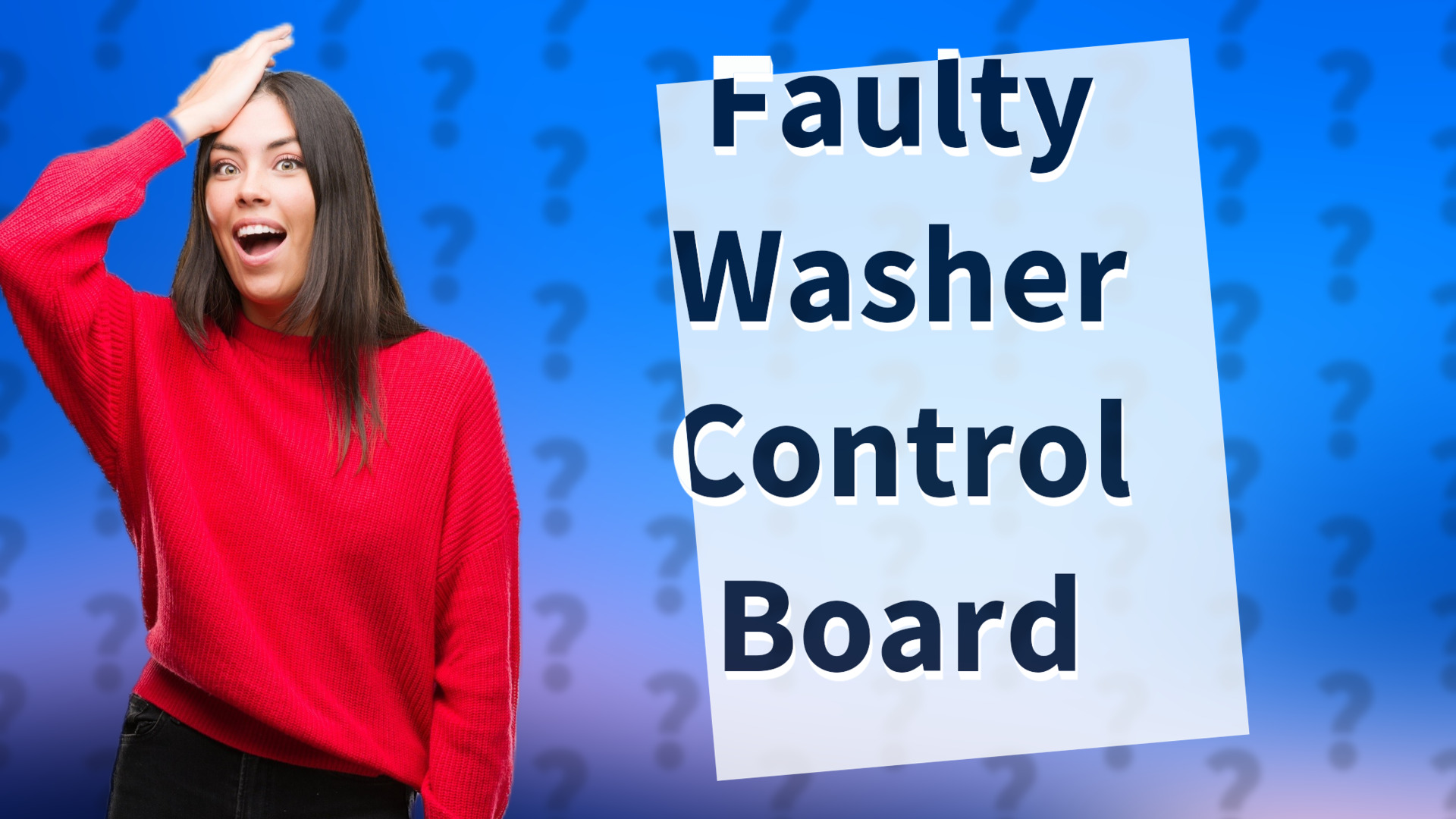 Faulty Washer Control Board