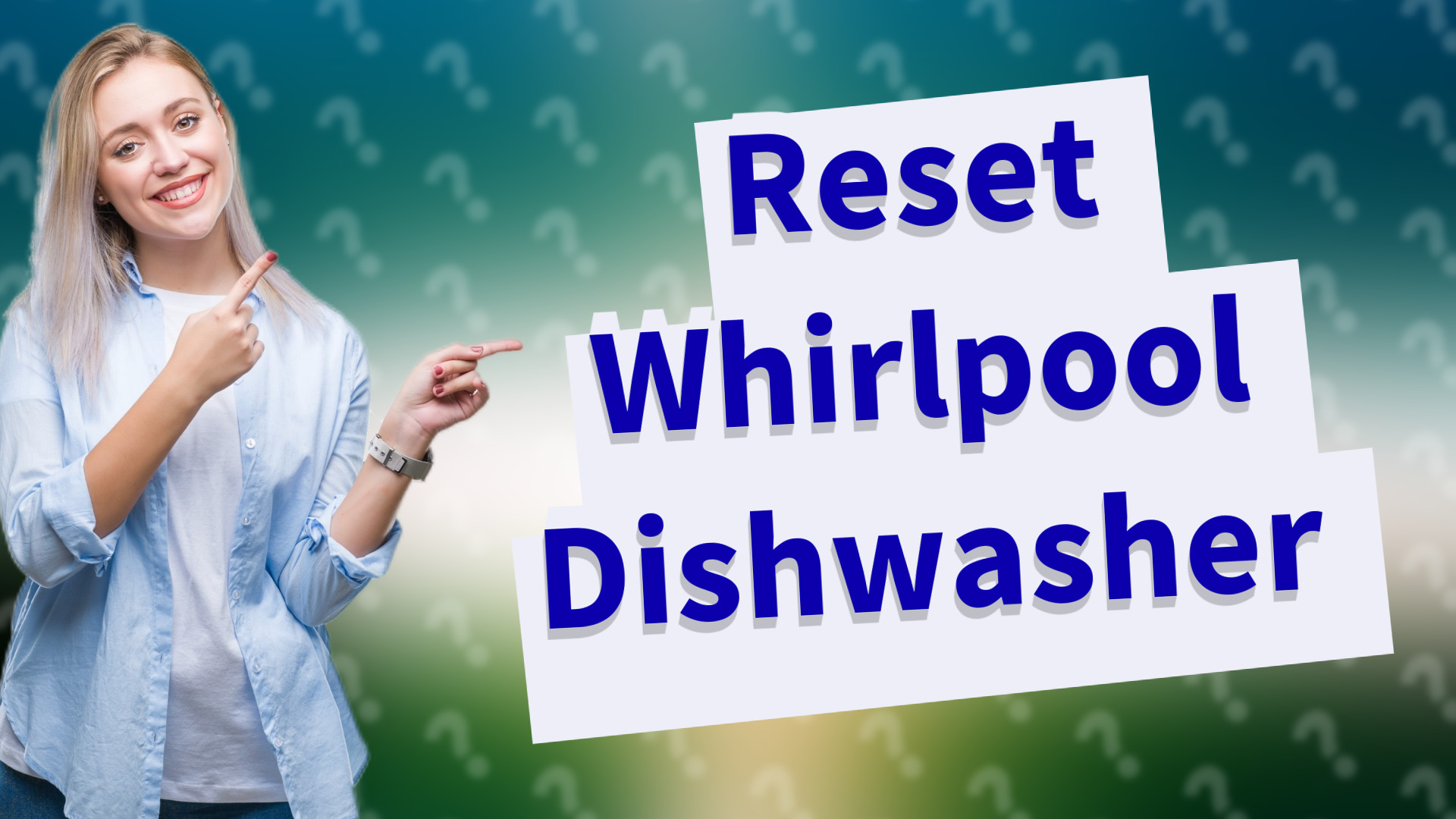 Reset Whirlpool Dishwasher