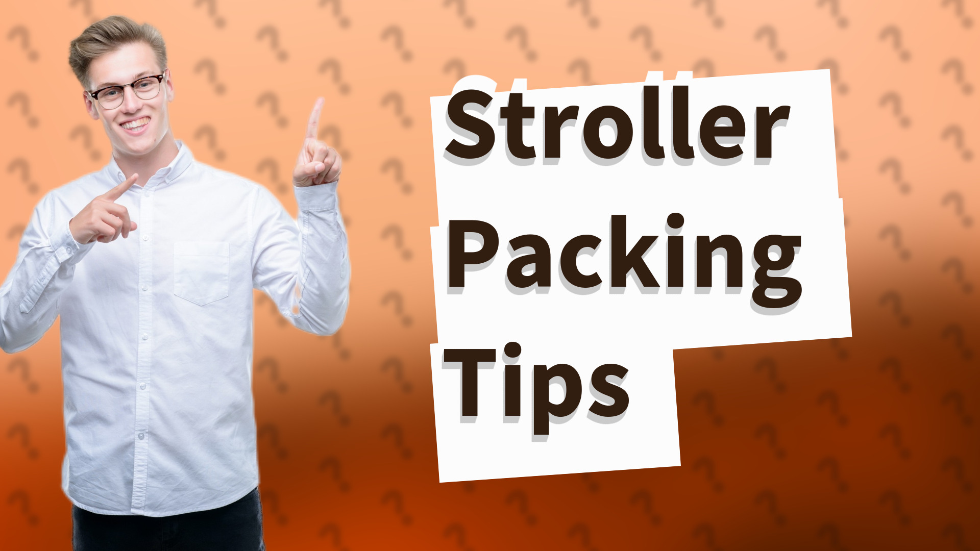 Stroller Packing Tips