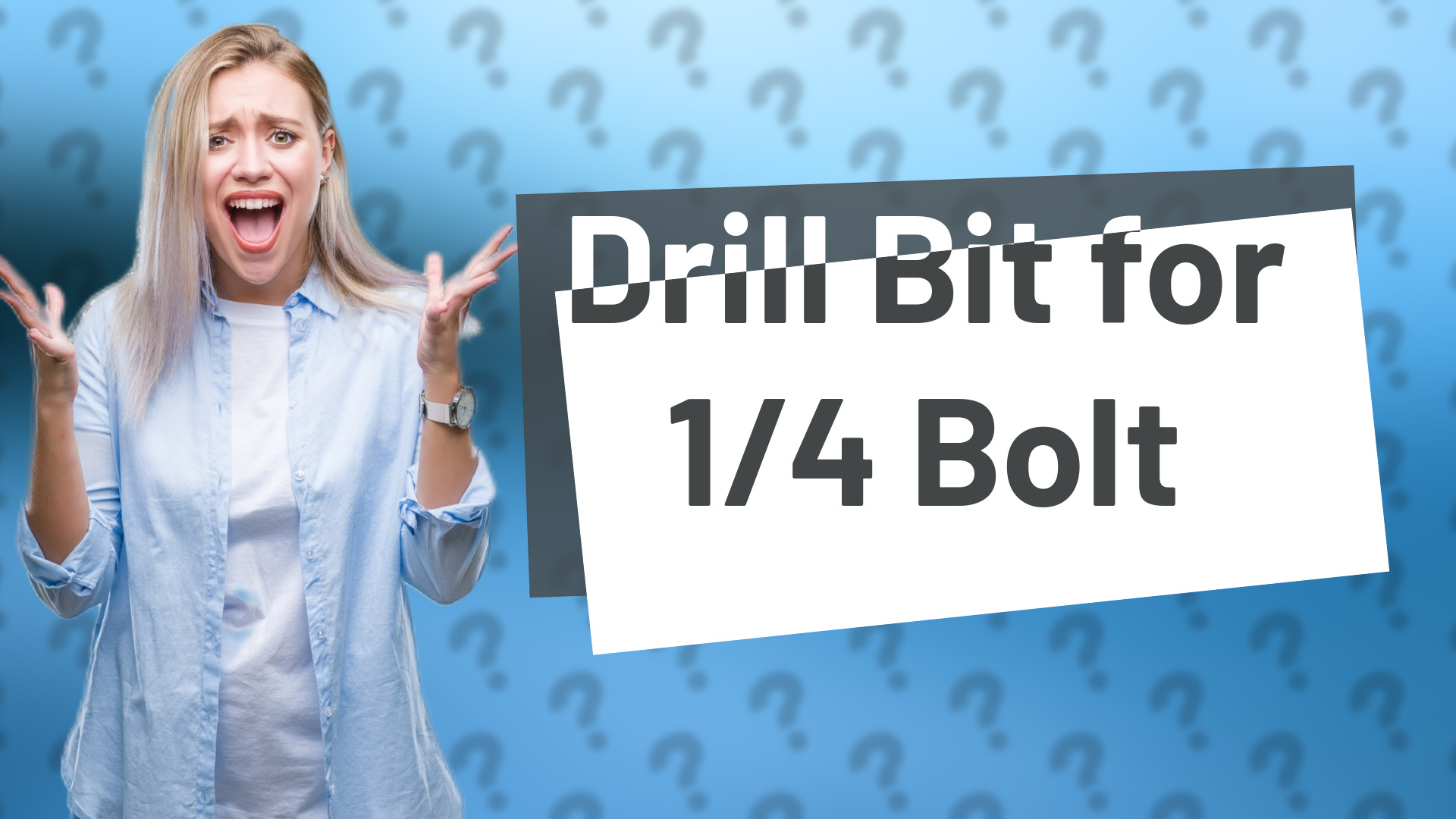 Drill Bit for 1/4 Bolt