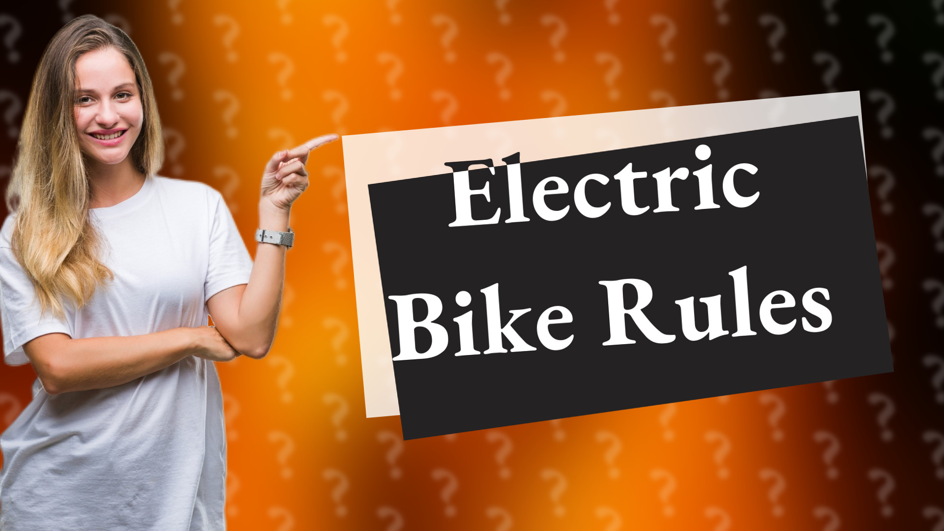 Electric Bike Rules