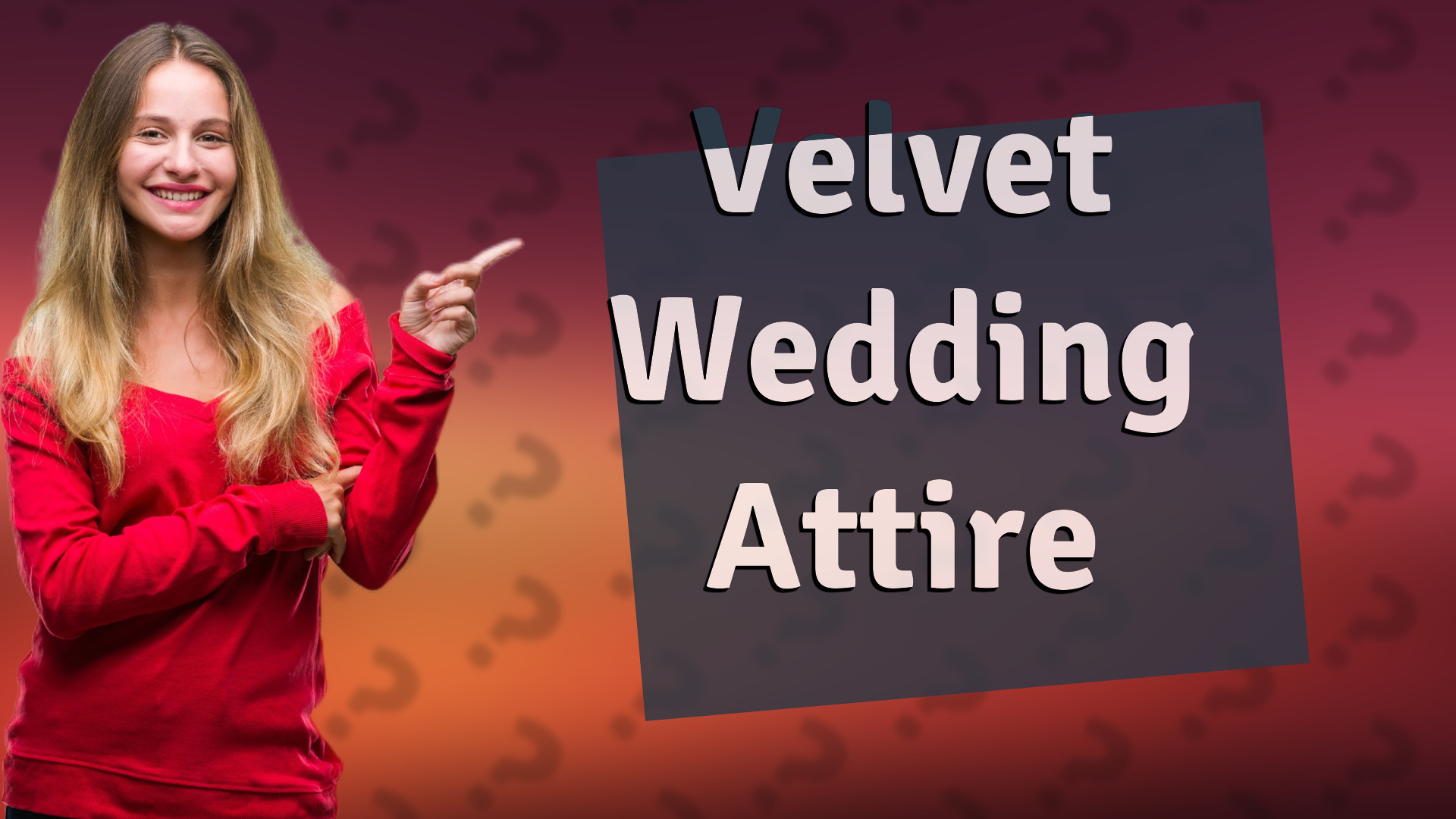 Velvet Wedding Attire