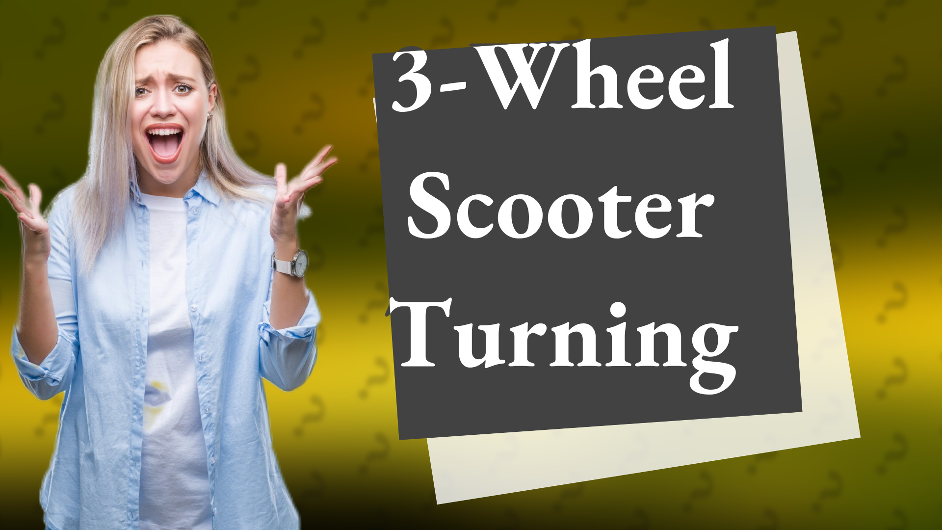 3-Wheel Scooter Turning