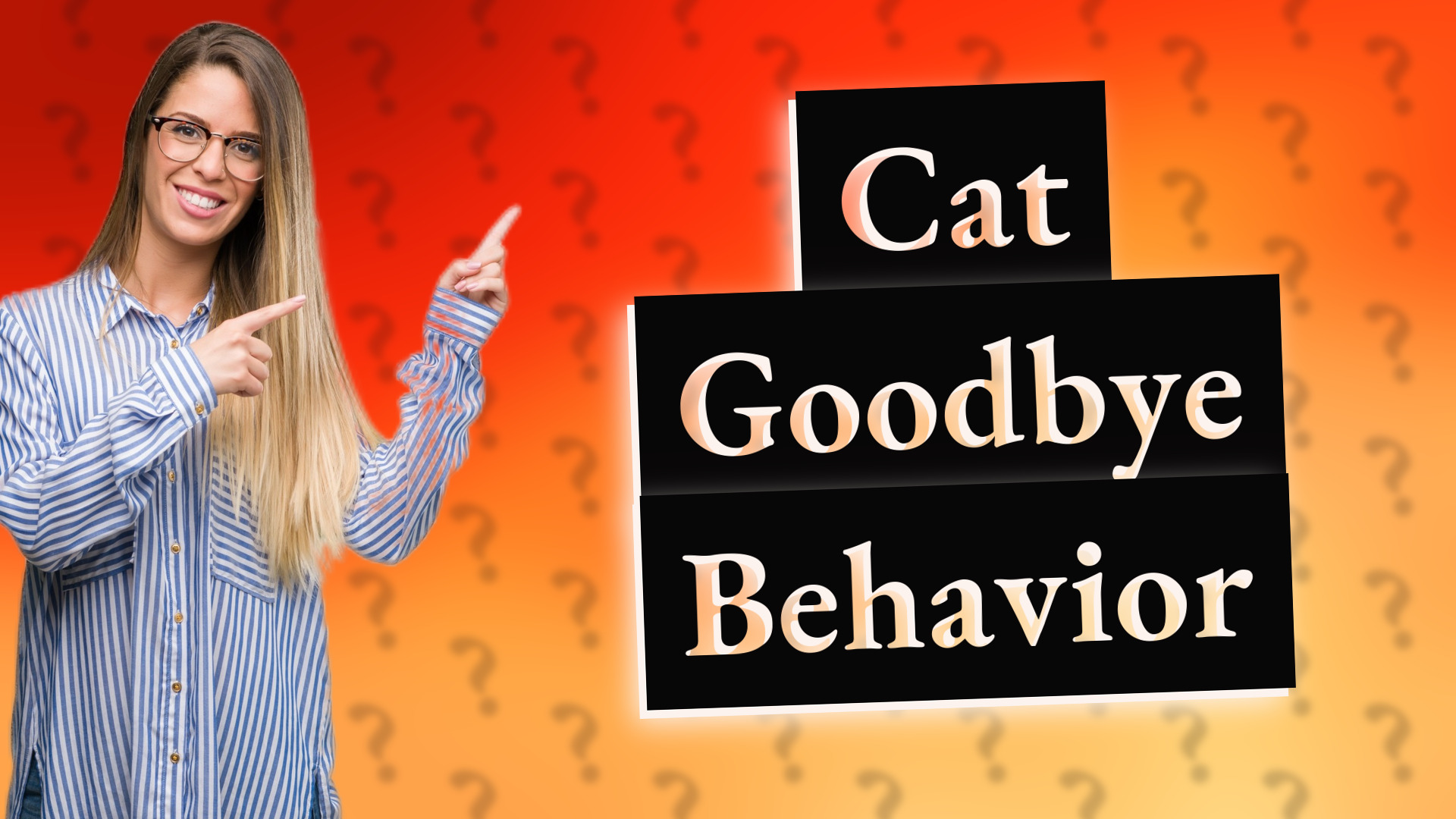 Cat Goodbye Behavior
